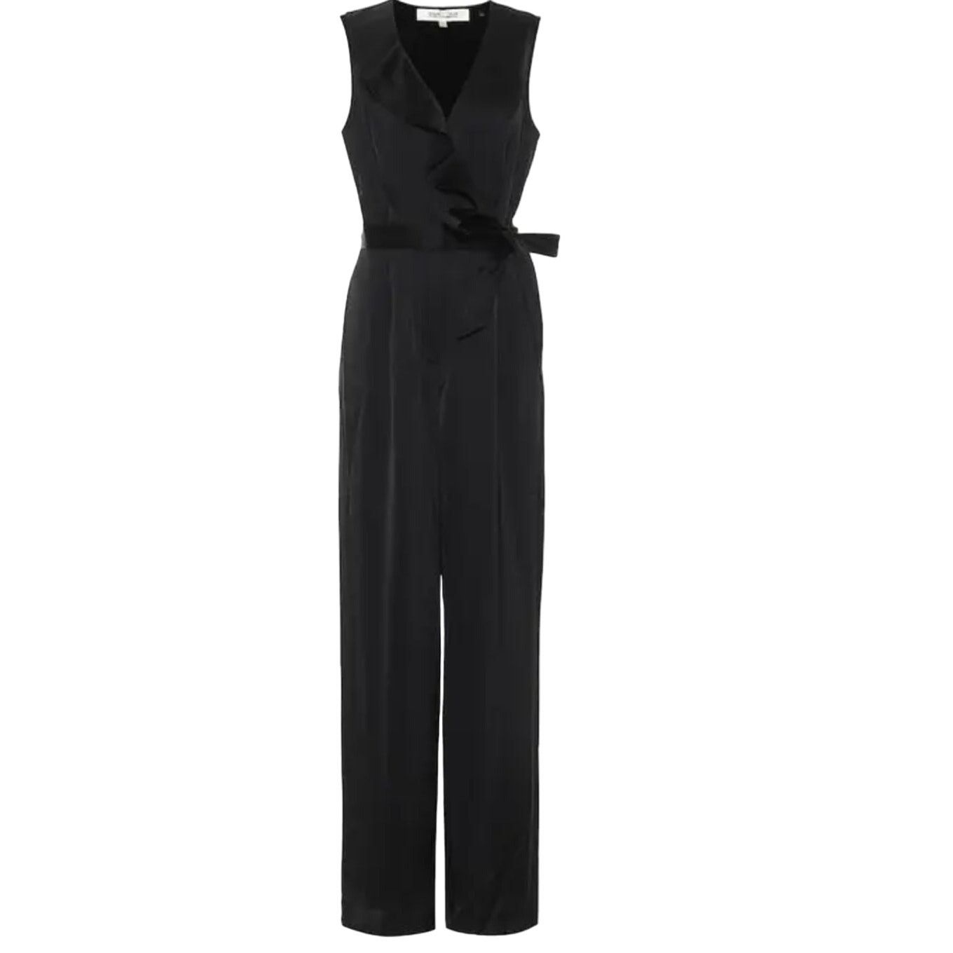 Diane von Furstenberg Diane von Furstenberg Sol wrap-effect satin wide-leg NWT Size 26" / US 2 / IT 38 - 1 Thumbnail