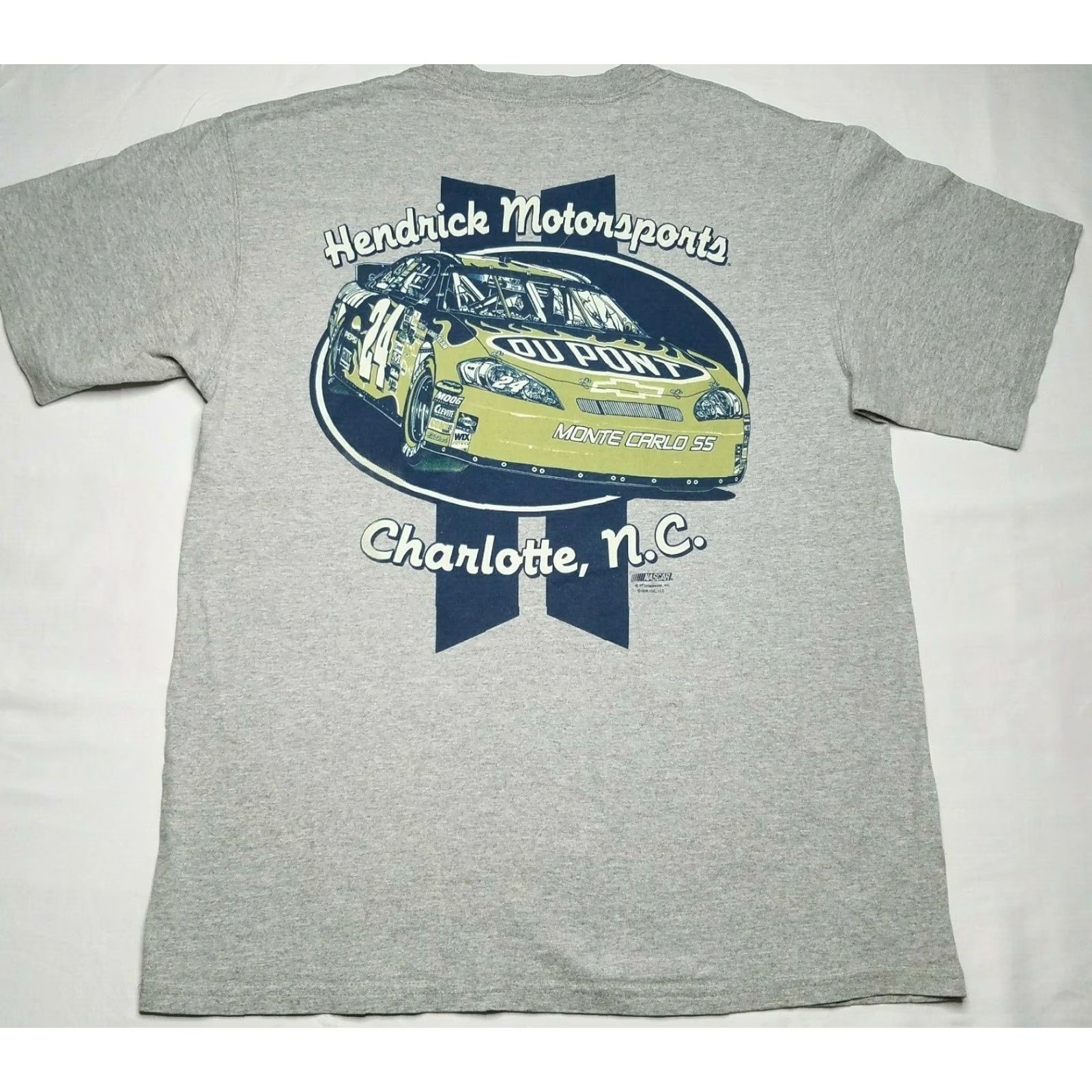 Chase Authentics JEFF GORDON T-SHIRT Gray Adult Large 100% Cotton Short Sleeve Crew Neck Mens Size US L / EU 52-54 / 3 - 5 Thumbnail