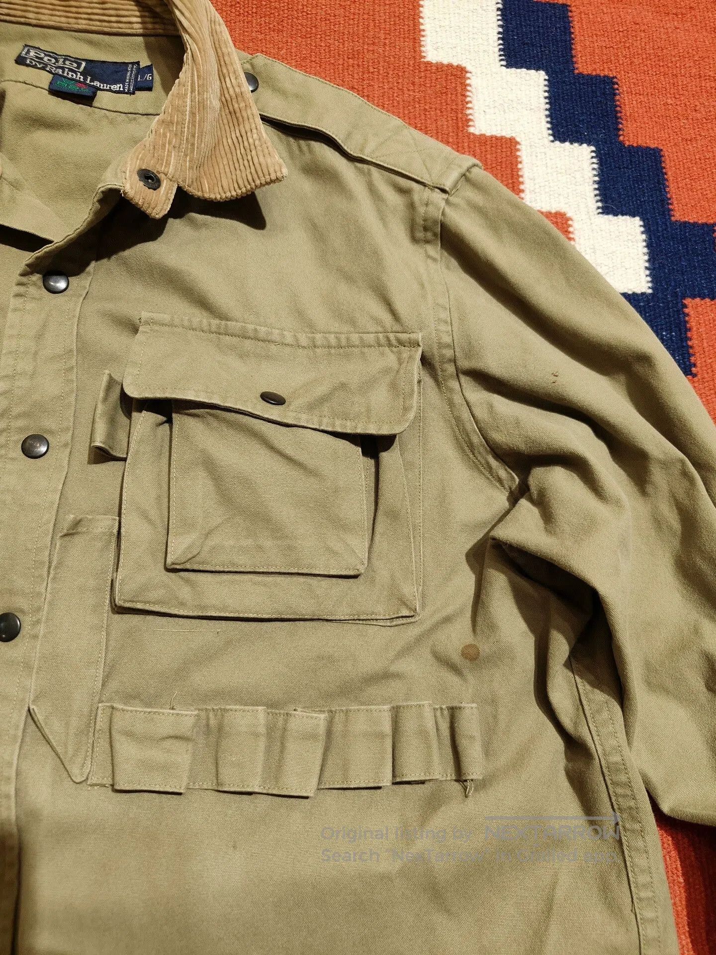 Polo Ralph Lauren Vintage RRL Fishing Hunting Shirt Jacket. Size US L / EU 52-54 / 3 - 5 Thumbnail