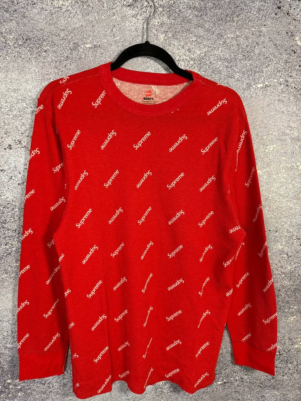 Supreme Supreme Hanes Monogram LS Streetwear y2k Medium Size US M / EU 48-50 / 2 - 4 Thumbnail
