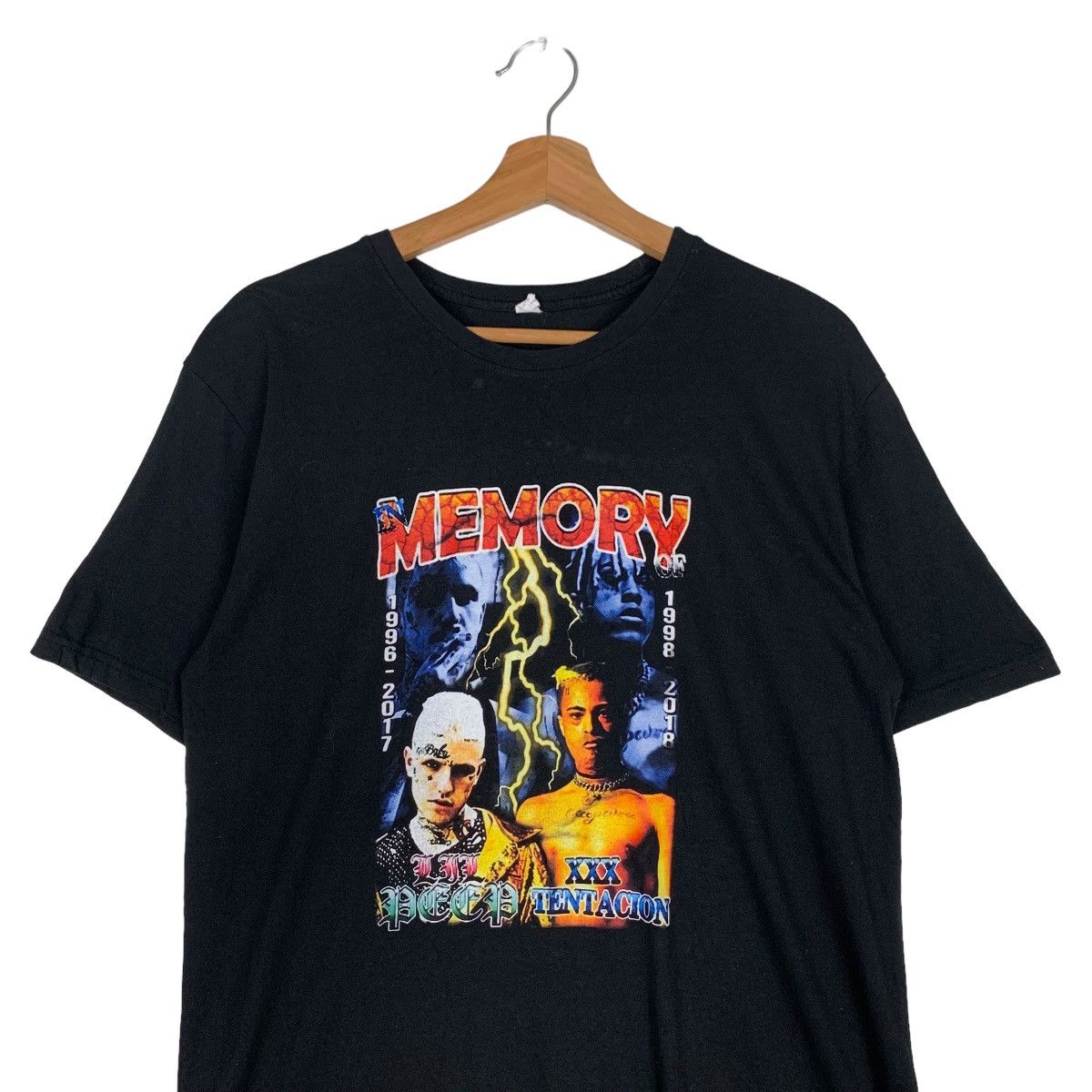 Rap Tees IN MEMORY LIL PEEP & XXX TENTACION PRINTED TEE #0270-C12 Size US L / EU 52-54 / 3 - 3 Thumbnail