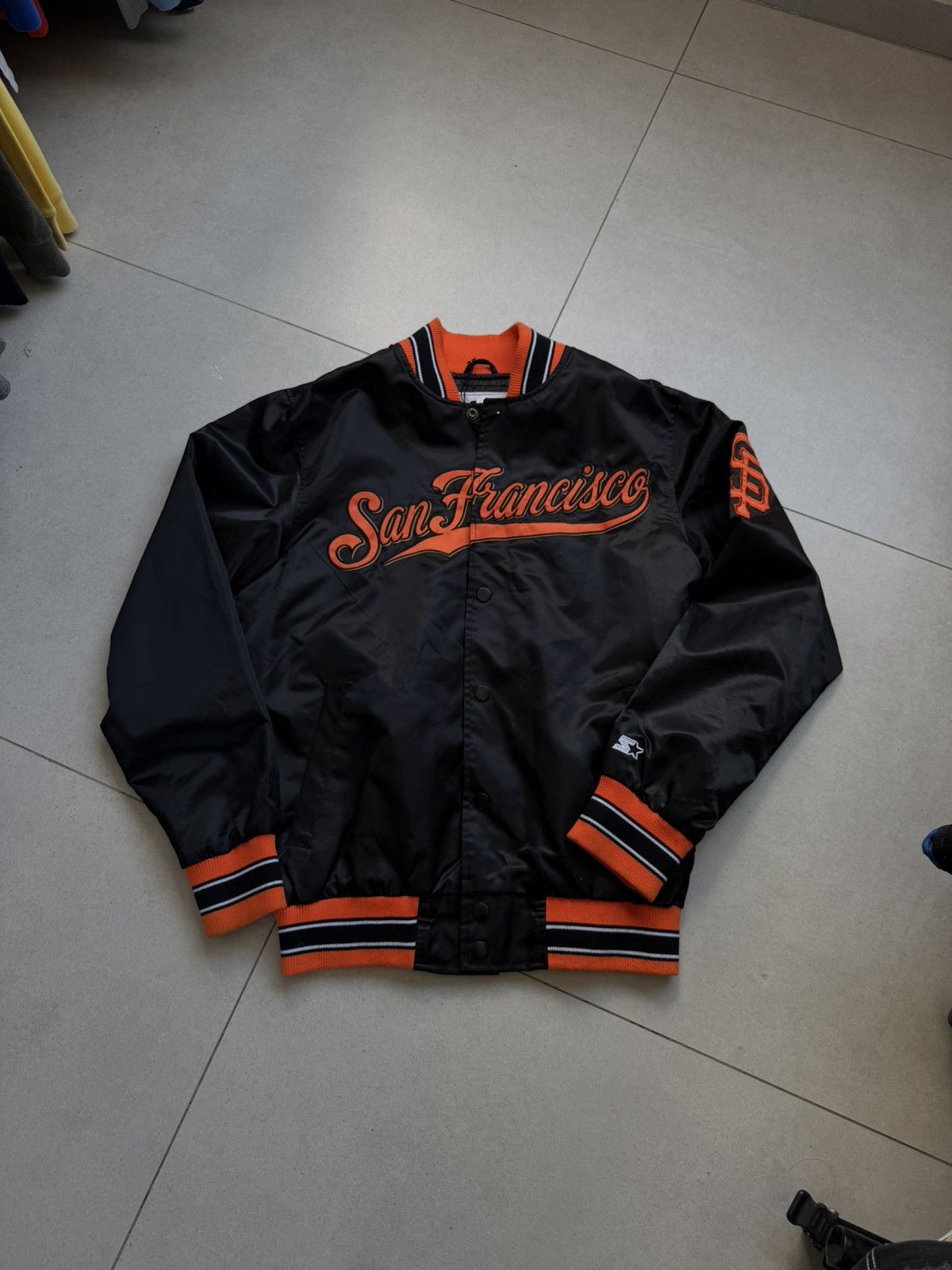 Starter Vintage 90s San Francisco Satin Jacket Size US M / EU 48-50 / 2 - 2 Thumbnail