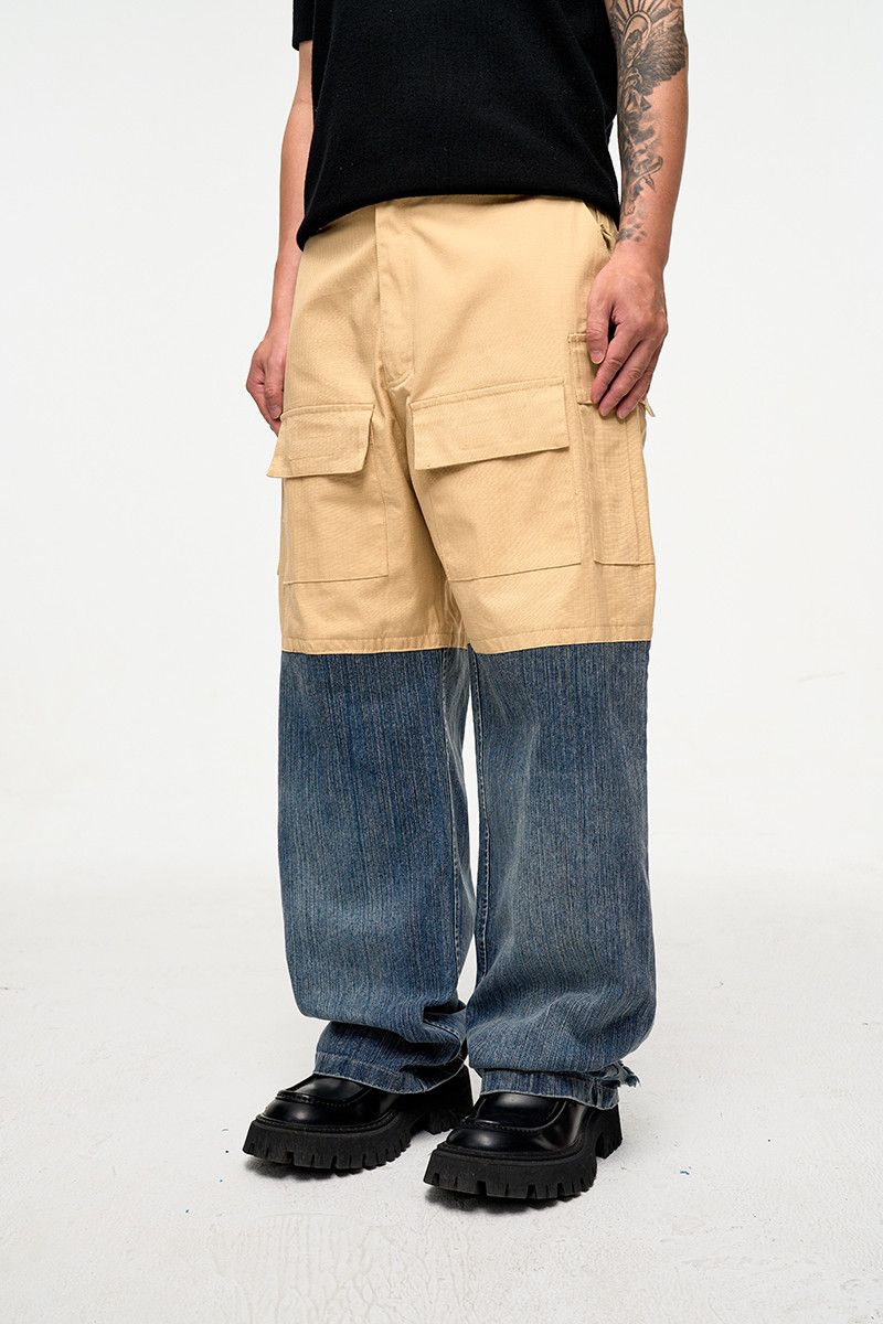 Other Color Match Ripped Hole Baggy Multi pockets Size US 34 / EU 50 - 1 Thumbnail