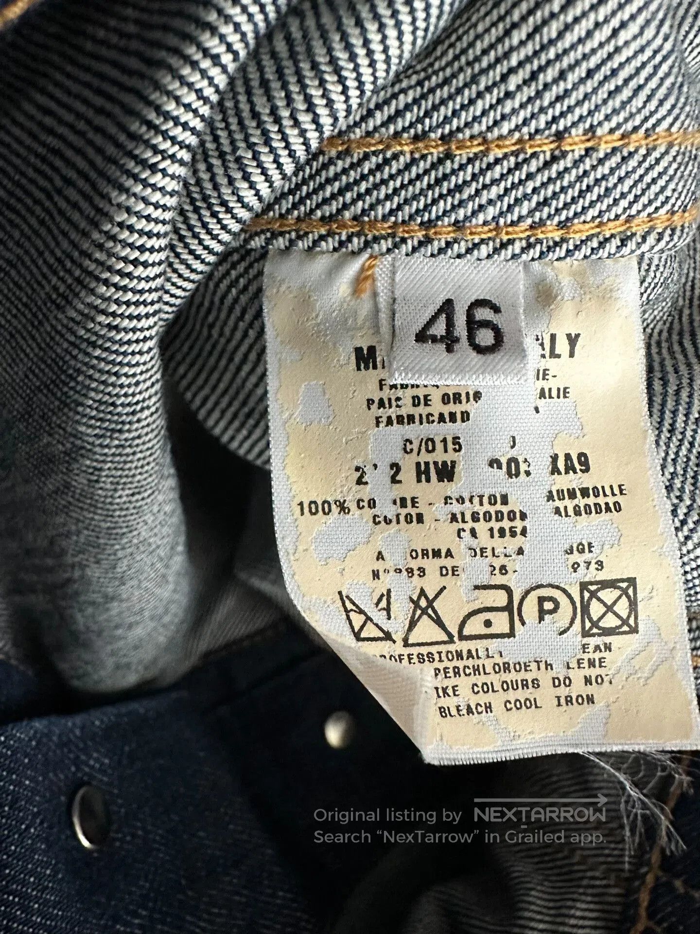 Helmut Lang Helmut Lang Type1 Raw Denim Jacket. Size US S / EU 44-46 / 1 - 5 Thumbnail