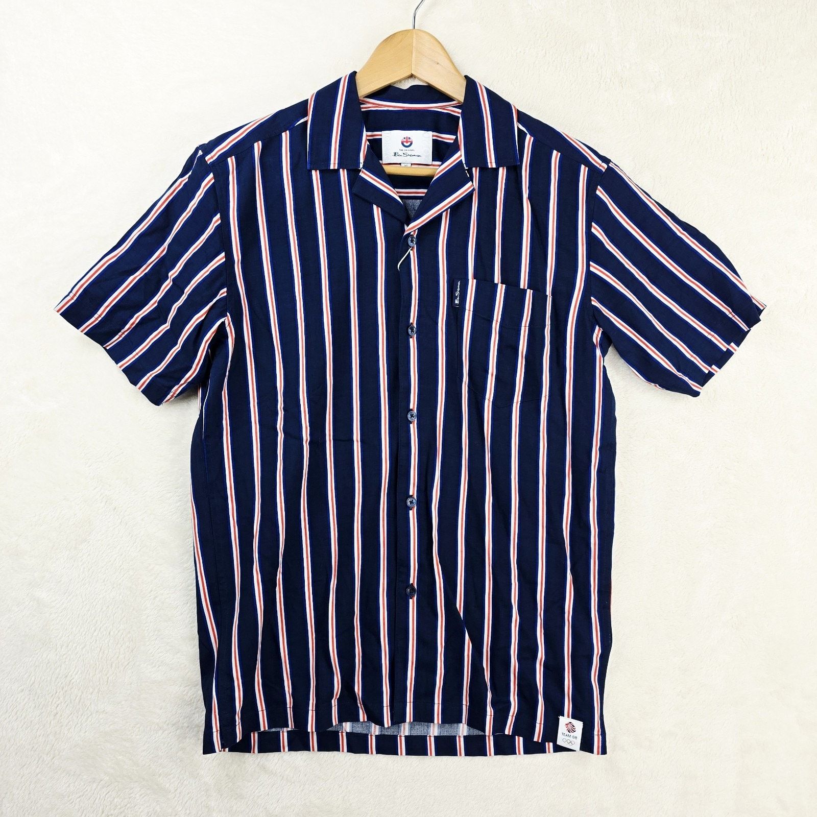 Ben Sherman Ben Sherman X Team GB Resort Stripe Shirt Men's XS Size US XS / EU 42 / 0 - 2 Thumbnail