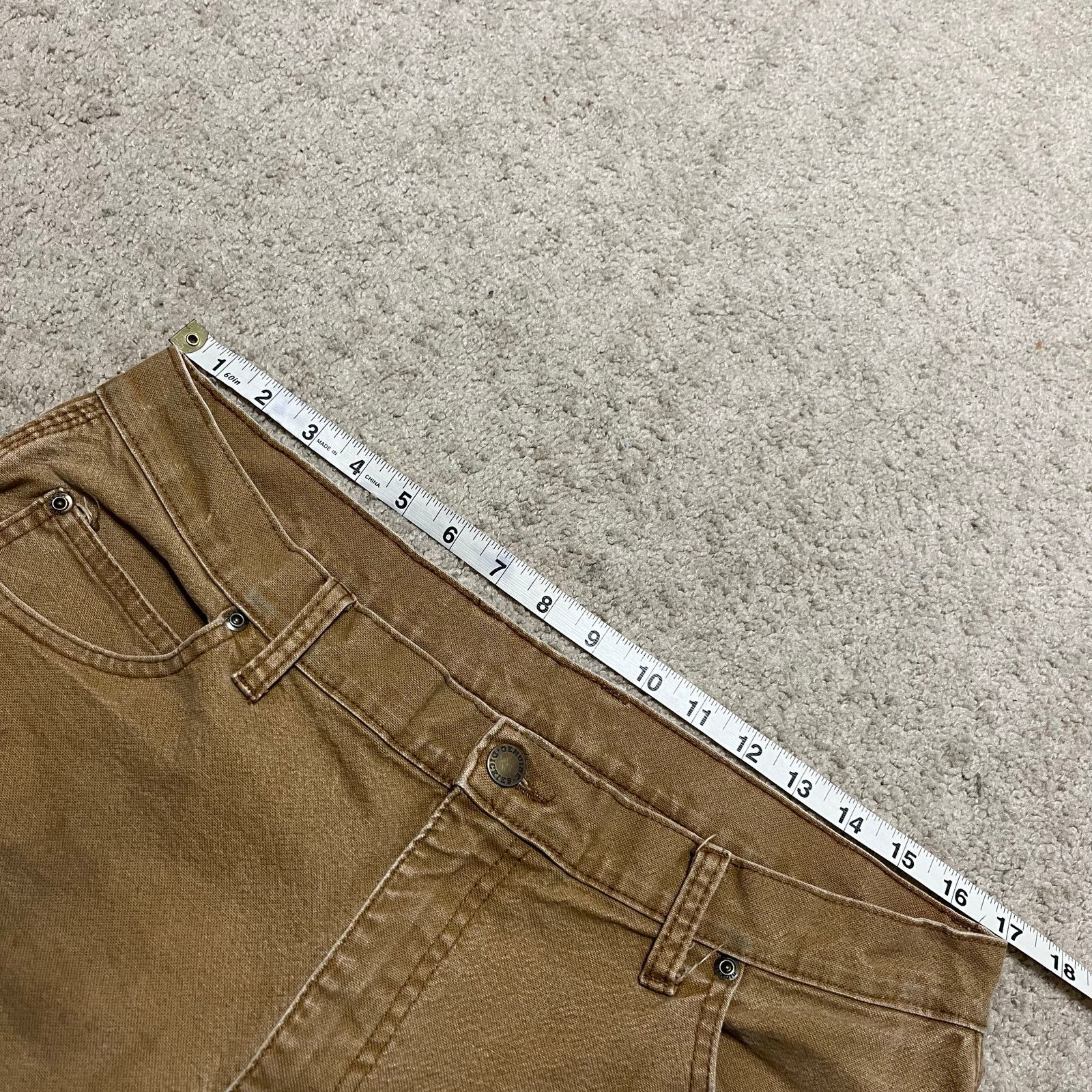 Dickies Dickies Distressed Faded Carpenter Tan Workwear Pants 34x32 Size US 34 / EU 50 - 7 Thumbnail
