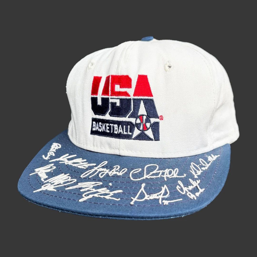 Vintage USA Basketball Dream Team 1992 90s Vintage Signature Cap Hat Size ONE SIZE - 1 Thumbnail