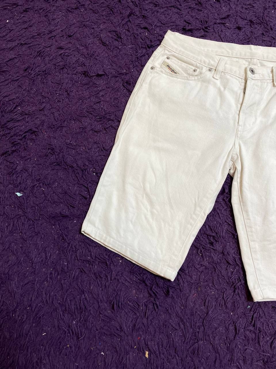 Diesel Diesel logo Vintage white denim Shorts Y2K made in Italy Size US 32 / EU 48 - 7 Thumbnail