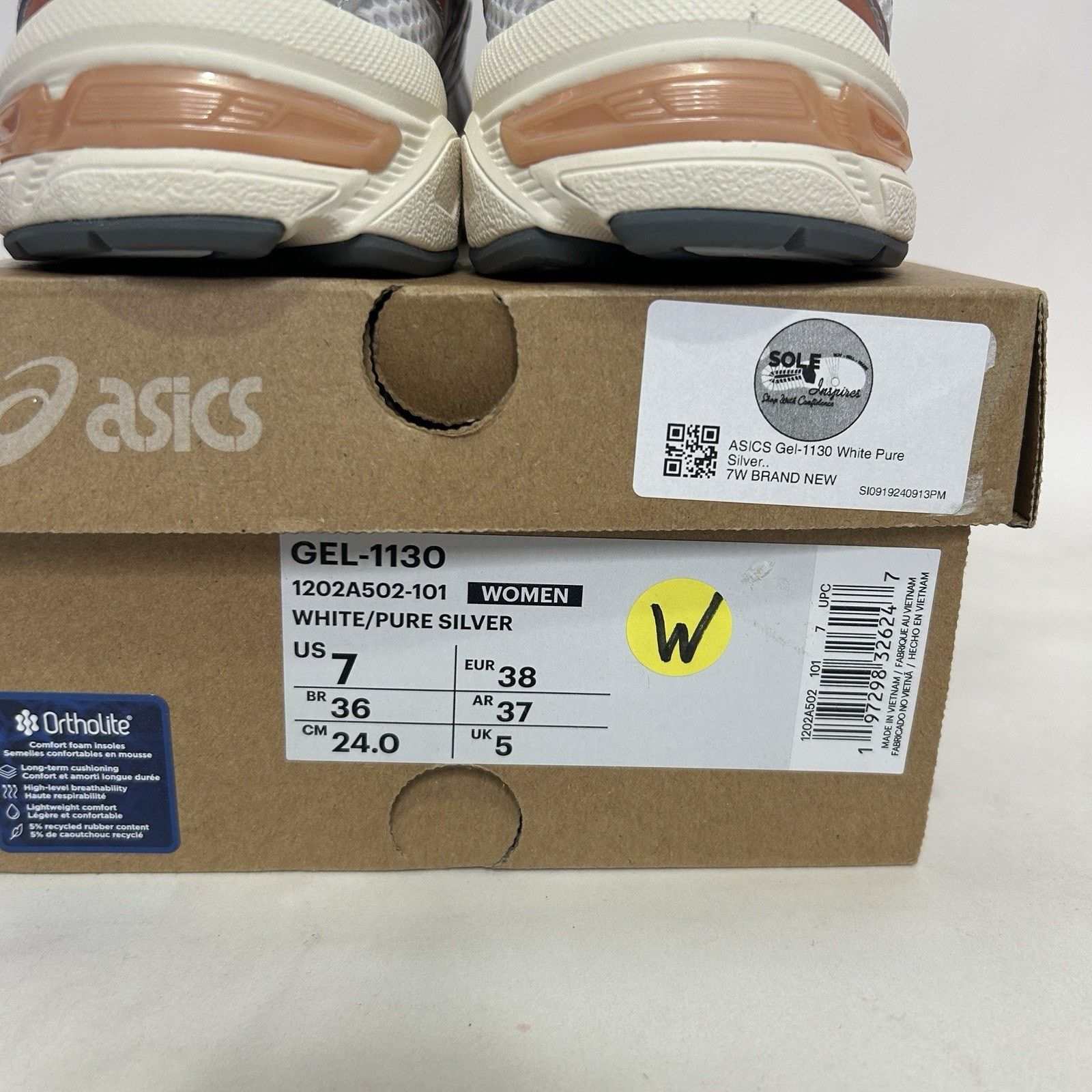 Asics ASICS Gel-1130 WMNS “Copper Pure Silver” Size US 7 / IT 37 - 6 Thumbnail