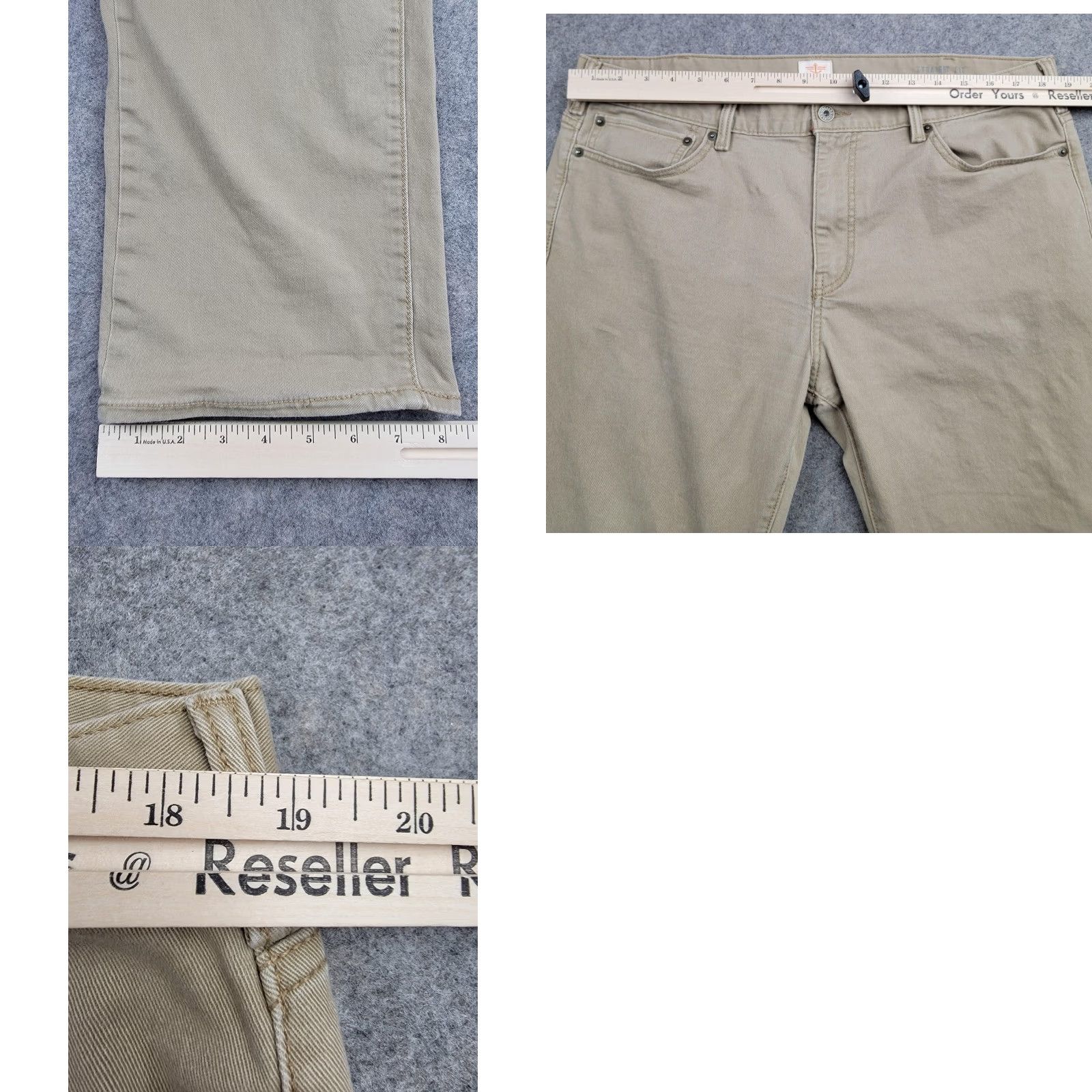Dockers Dockers Jeans Mens 38x34 Khaki Tan Straight Fit 5-Pocket Jeans Men Inseam 31 Regular Stretch Pockets Size US 38 / EU 54 - 10 Thumbnail