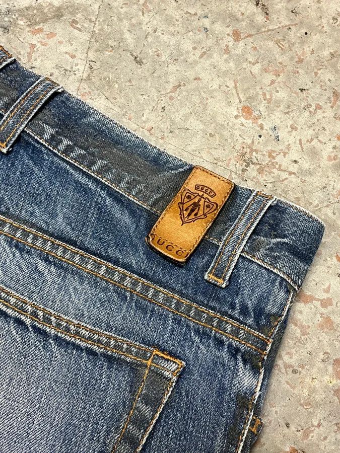 Designer × Gucci × Vintage AW2008 Gucci Blue Slim Denim Jeans Size US 32 / EU 48 - 8 Thumbnail