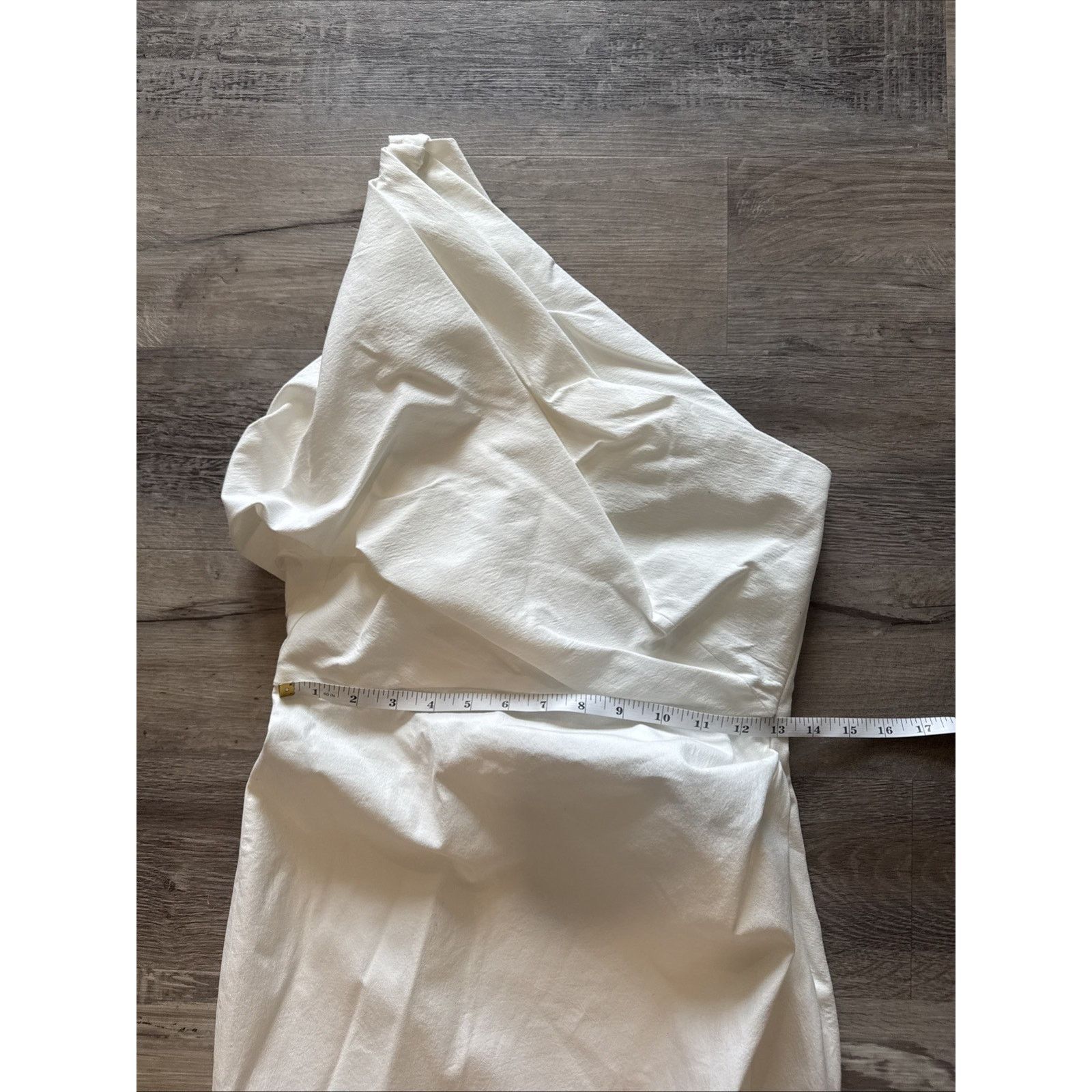 Zara NWT ZARA White Asymmetrical Mini Dress Strapless Size S Size S / US 4 / IT 40 - 5 Thumbnail