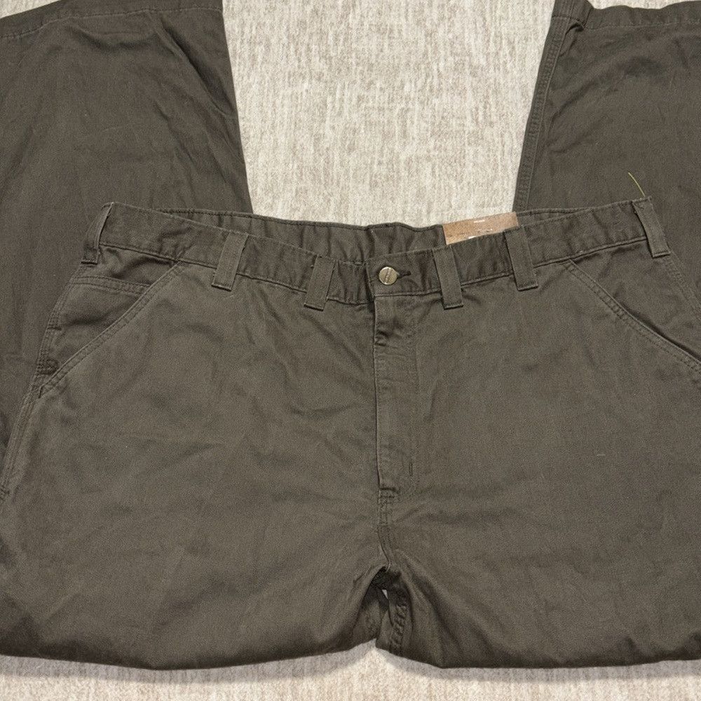 Carhartt NWT Carhartt will carpenter pants 44 x 30 army green relaxe Size US 44 / EU 60 - 4 Thumbnail