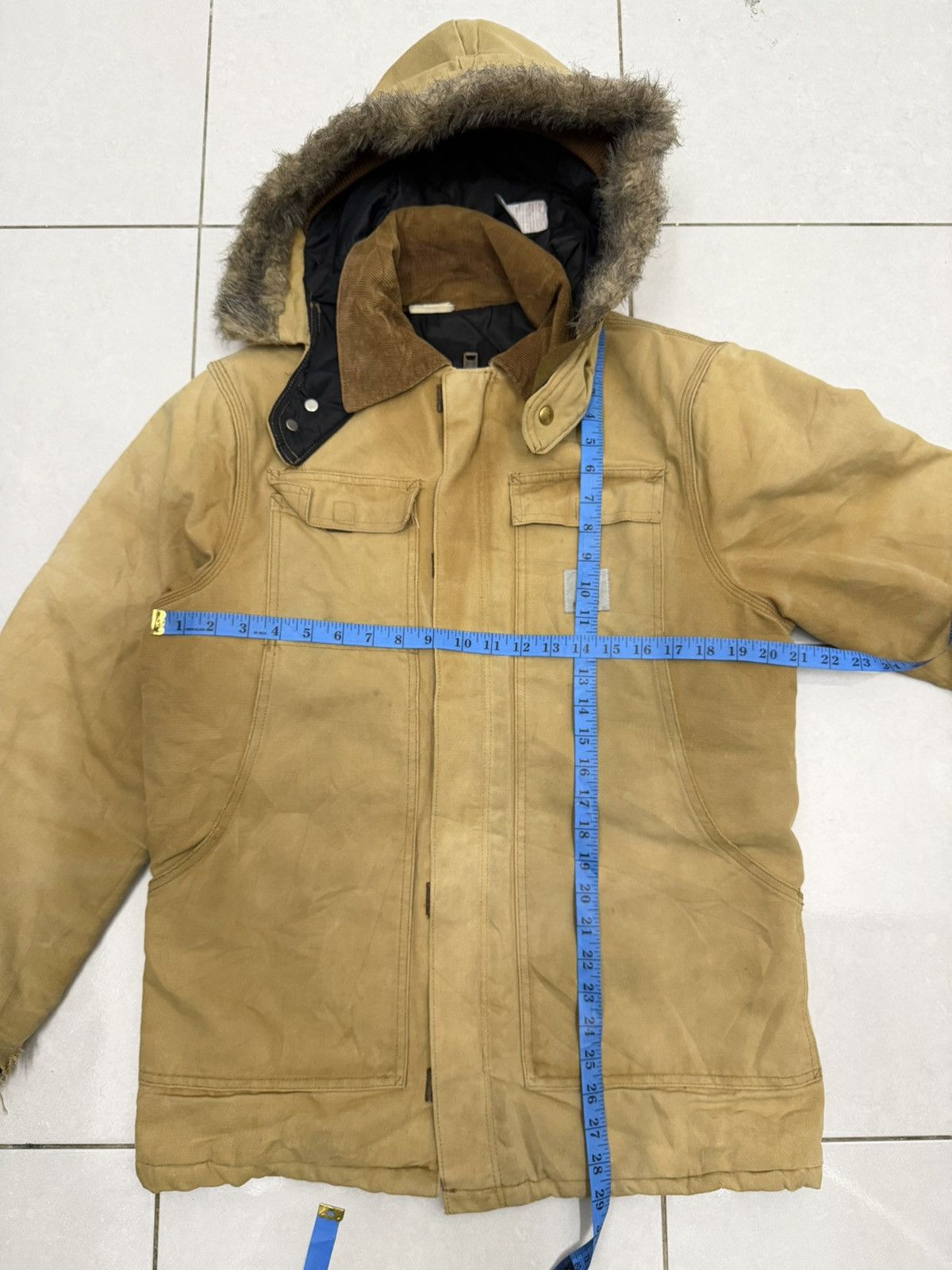 Carhartt Vintage Carhartt USA Hooded Jacket Size US L / EU 52-54 / 3 - 9 Thumbnail