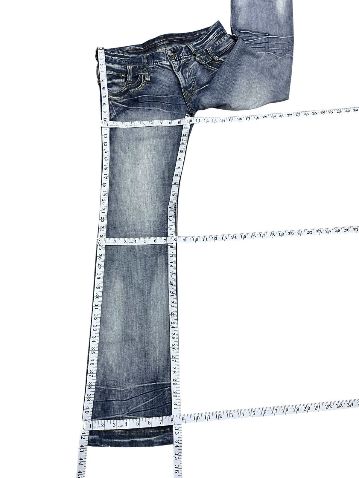 Nicole Club 🔥Vtg Nicole Club For Men Archival Double Waist Flare Denim Size US 31 - 15 Thumbnail