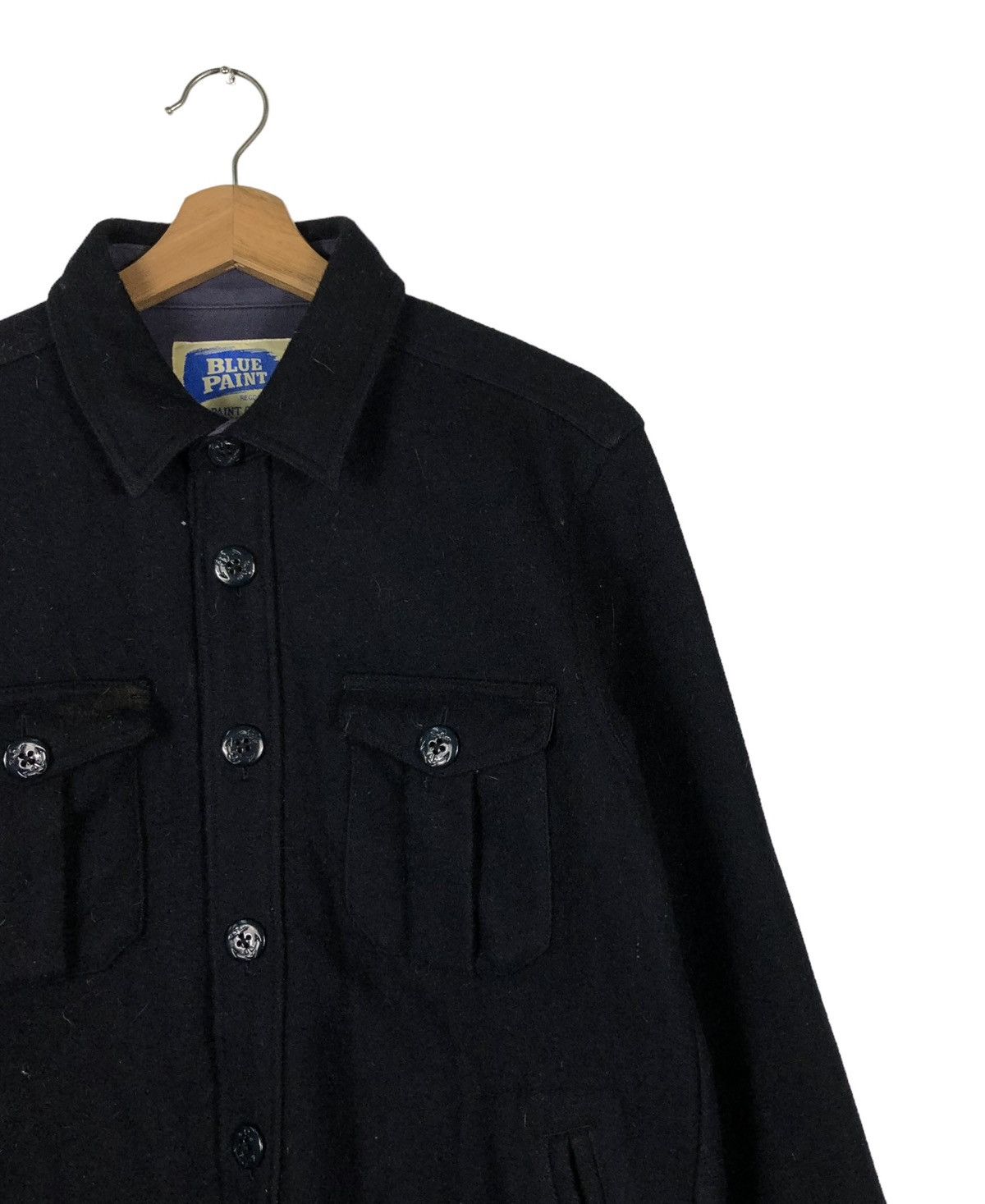 Japanese Brand 🔥VINTAGE BIKER WOOL JACKET BLUE PAINT UNION MADE JAPAN Size US L / EU 52-54 / 3 - 4 Thumbnail