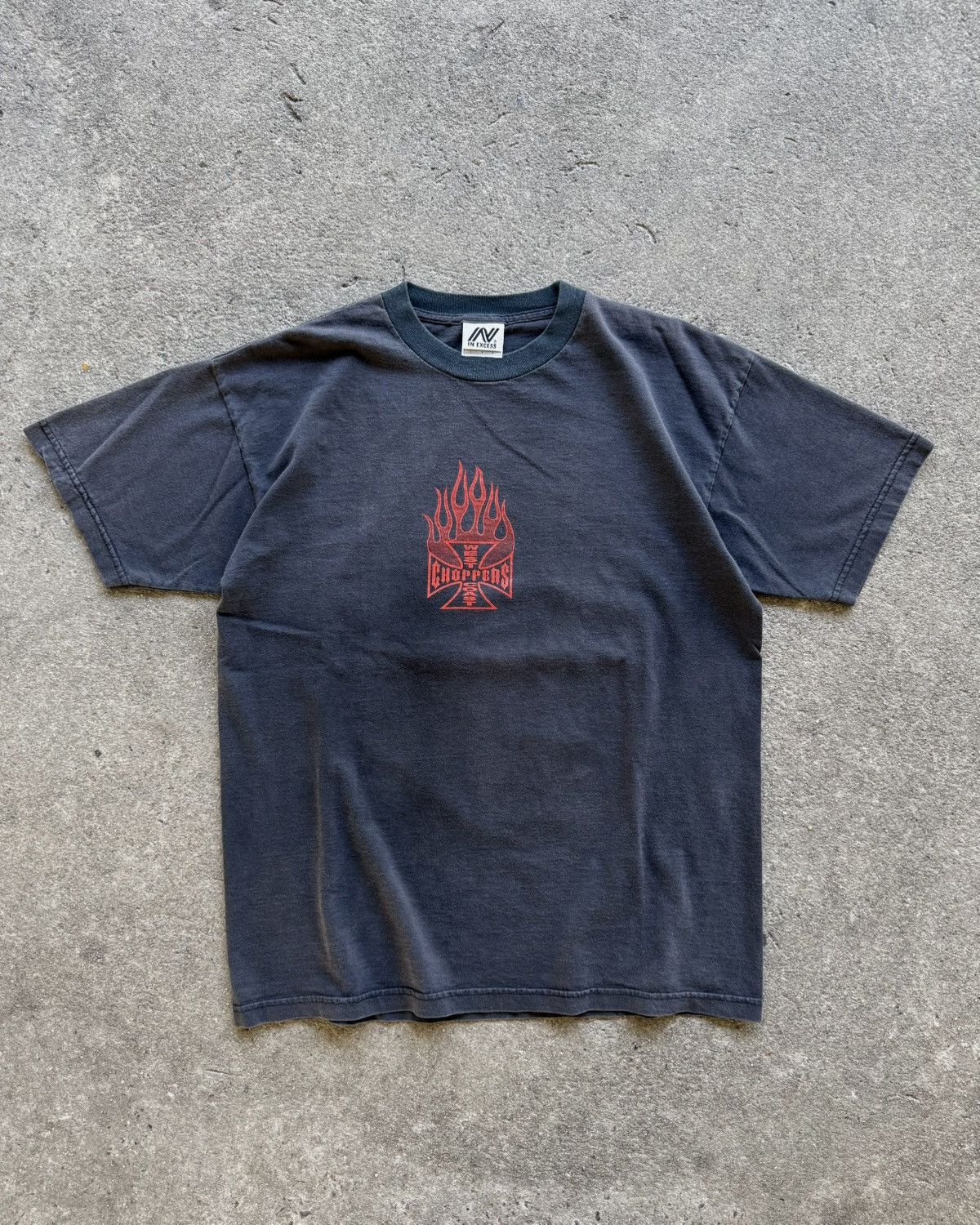 West Coast Choppers Vintage West Coast Choppers Fire Flames Size US L / EU 52-54 / 3 - 2 Thumbnail