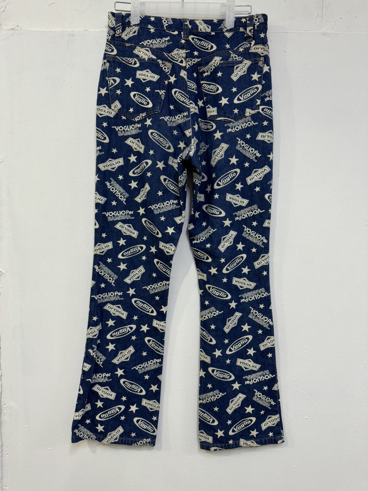 Hysteric Glamour VINTAGE FULL PRINTED FLARE DENIM VOGLIA JEANS Size US 29 - 6 Thumbnail