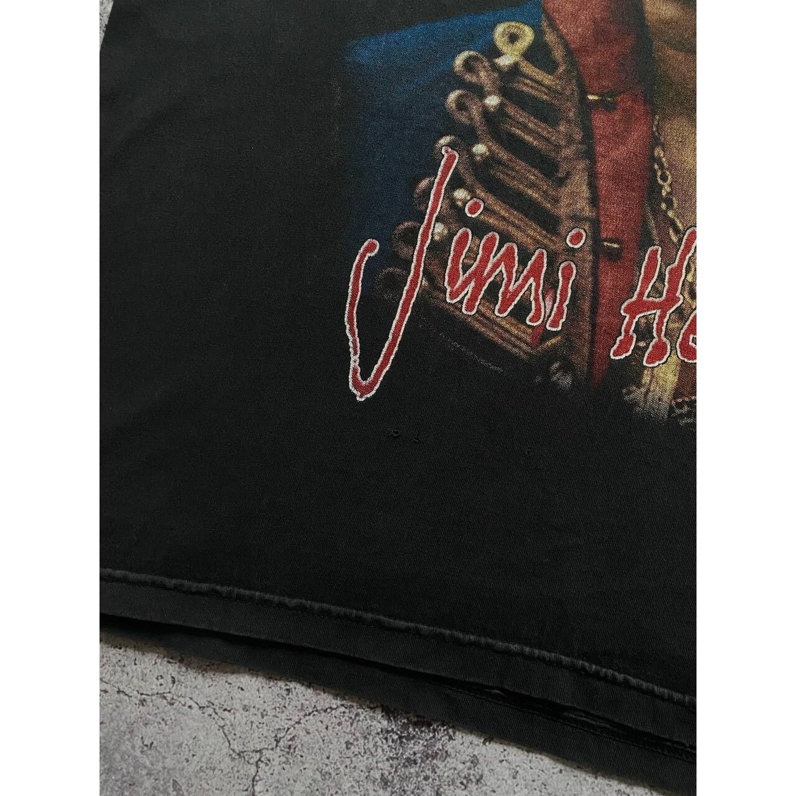 Jimi Hendrix × Vintage VINTAGE 90s JIMI HENDRIX PORTRAIT FADED DISTRESSED ROCK TEE Size US M / EU 48-50 / 2 - 6 Thumbnail
