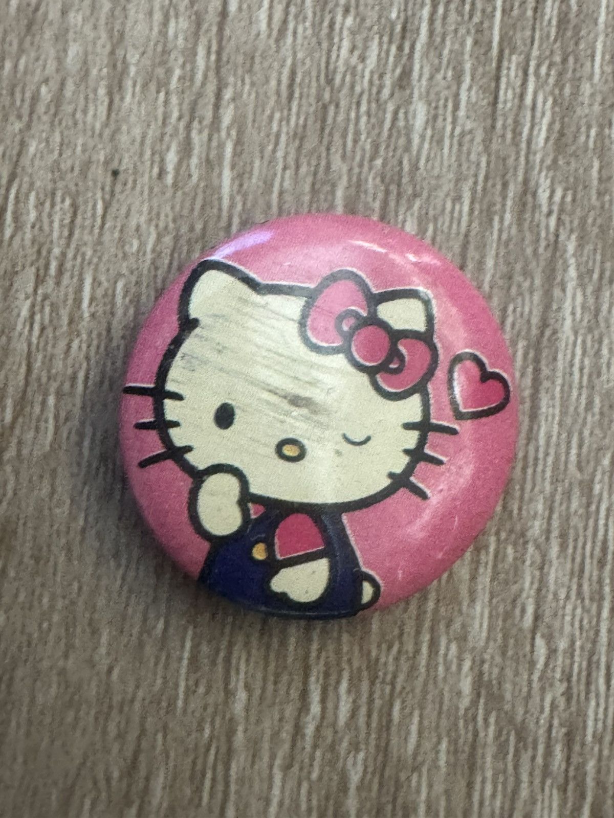 Japanese Brand HELLO KITTY 2002 Vintage Pin Button Size ONE SIZE - 1 Thumbnail