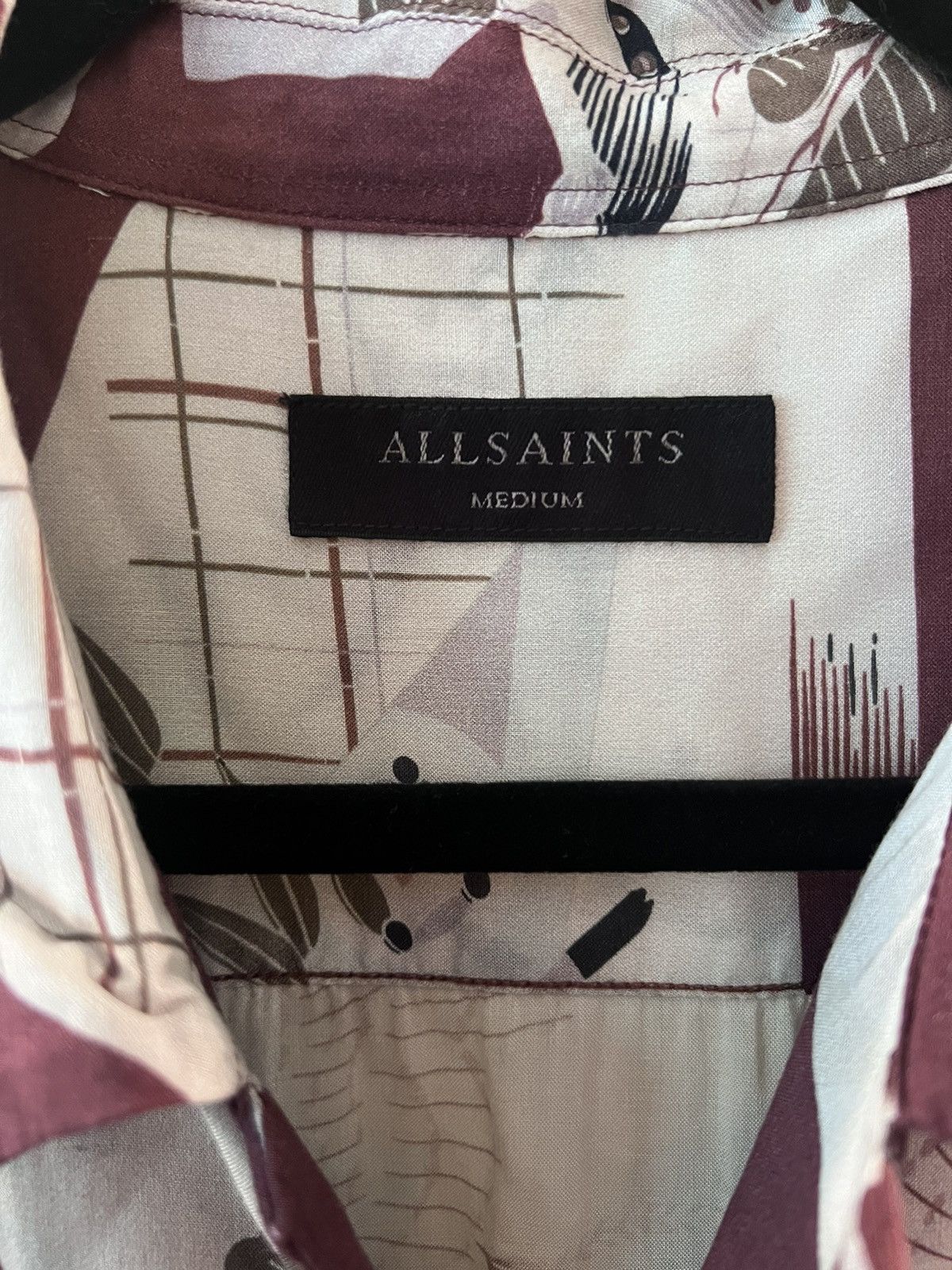 Allsaints Allsaints Short Sleeved Button Down Shirt Medium Size US M / EU 48-50 / 2 - 3 Thumbnail