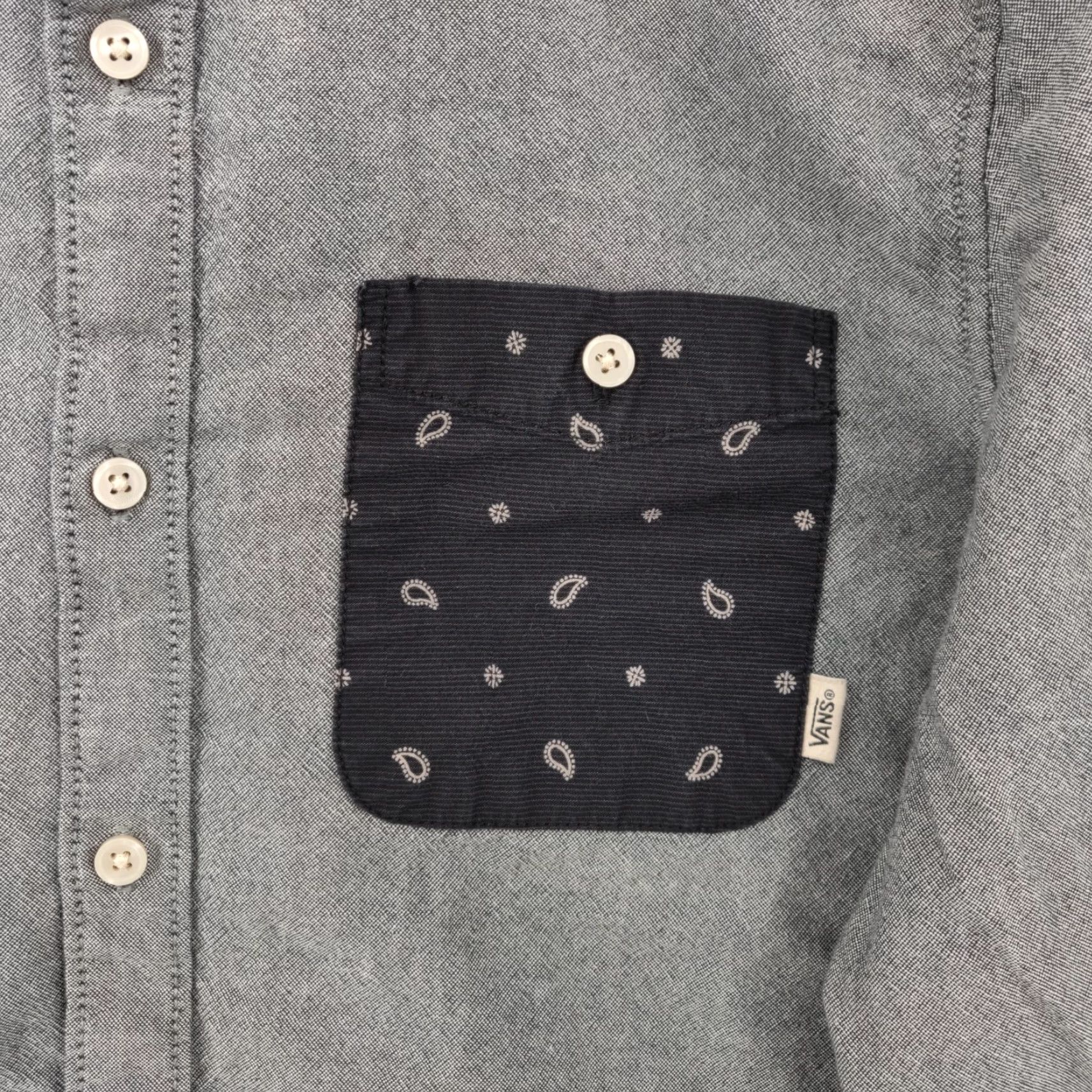 Vans VANS Shirt Mens Medium Blue Paisley Regular Fit Long Sleeve Button Skate Size US M / EU 48-50 / 2 - 6 Thumbnail