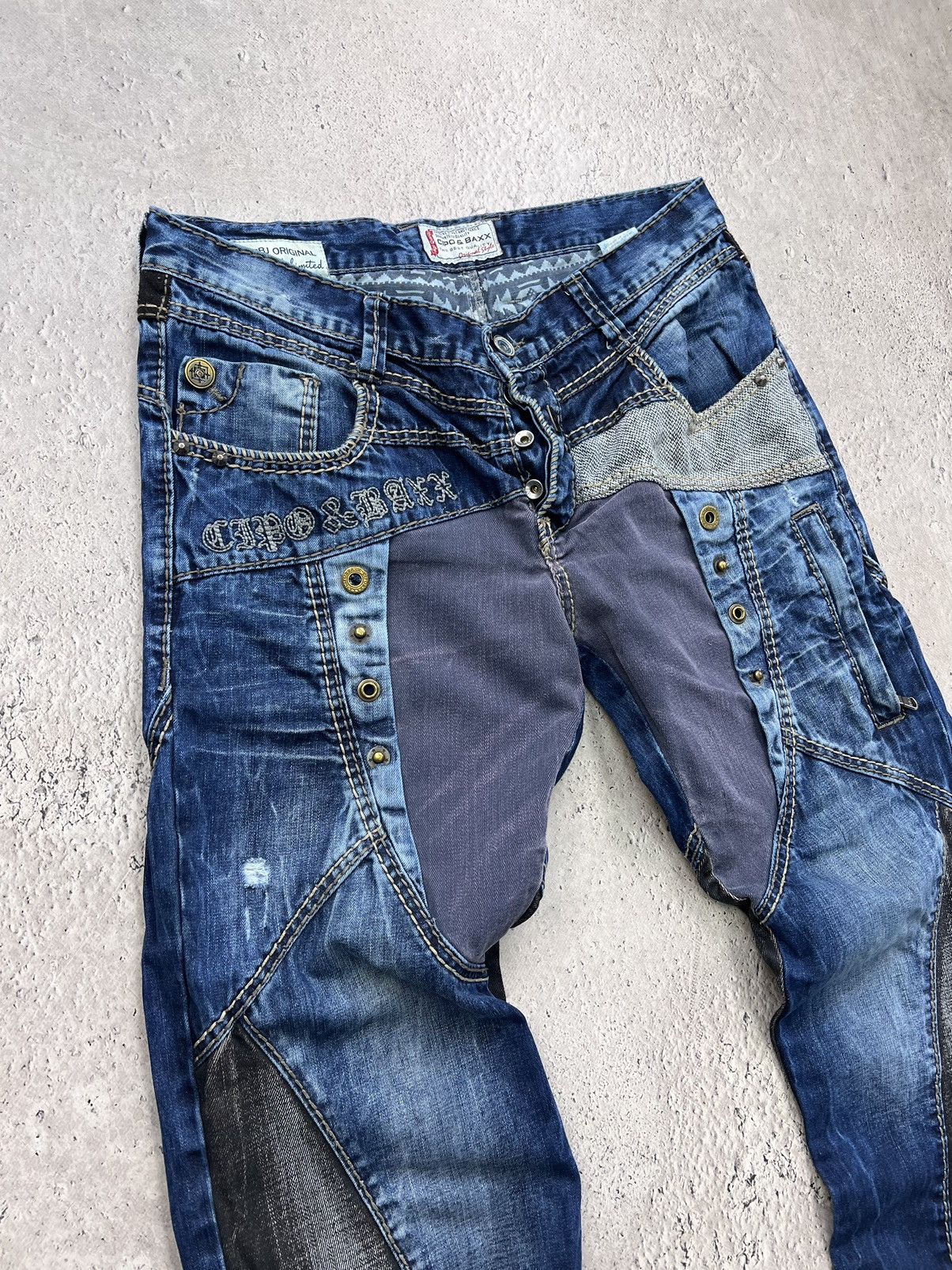 Designer × Japanese Brand × Vintage ARCHIVE Multi-pocket cowboy jeans Rick Owens Style Size US 34 / EU 50 - 6 Thumbnail