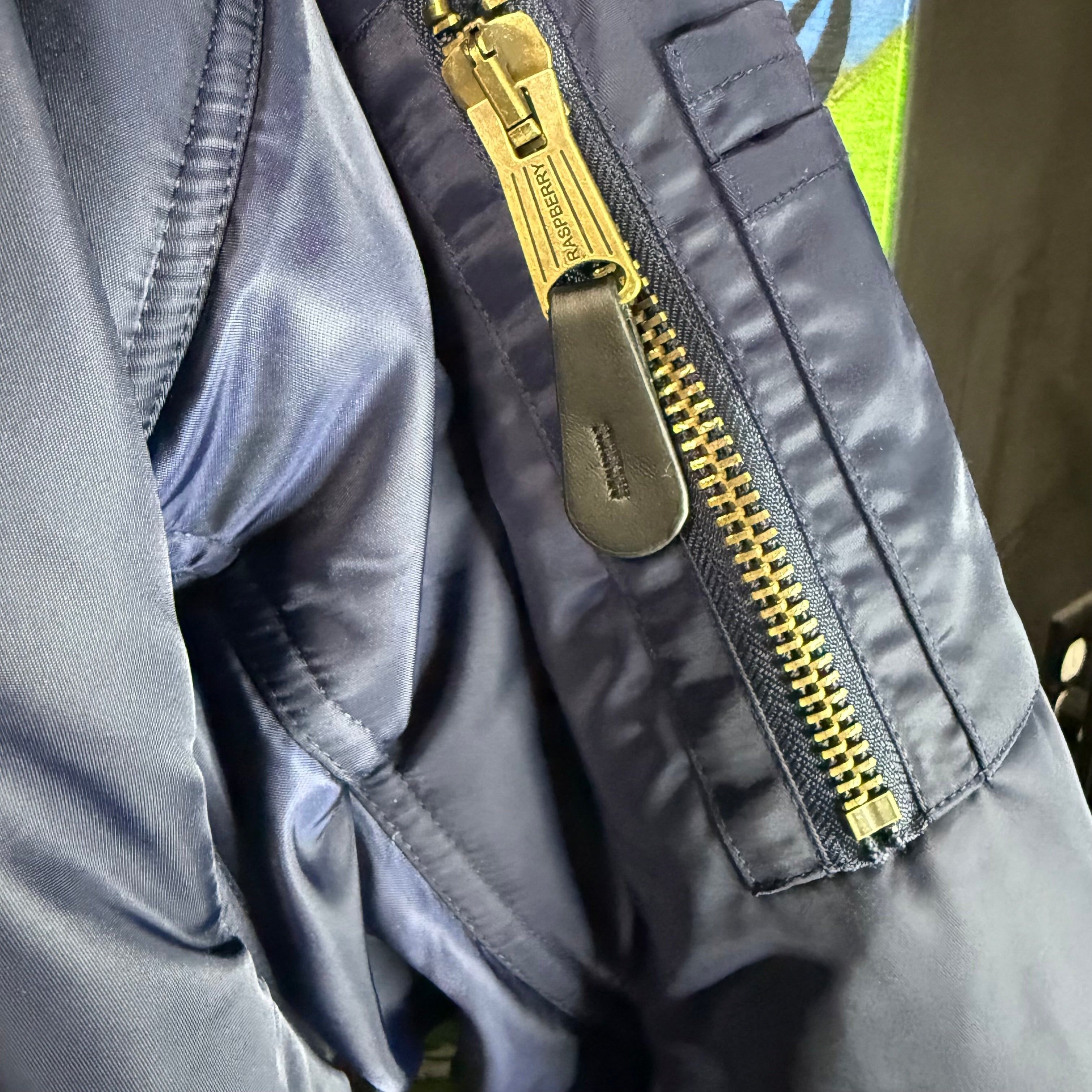 The GV Gallery GV Gallery Raspberry Hills Navy Blue Bomber Jacket Size M Size US M / EU 48-50 / 2 - 4 Thumbnail