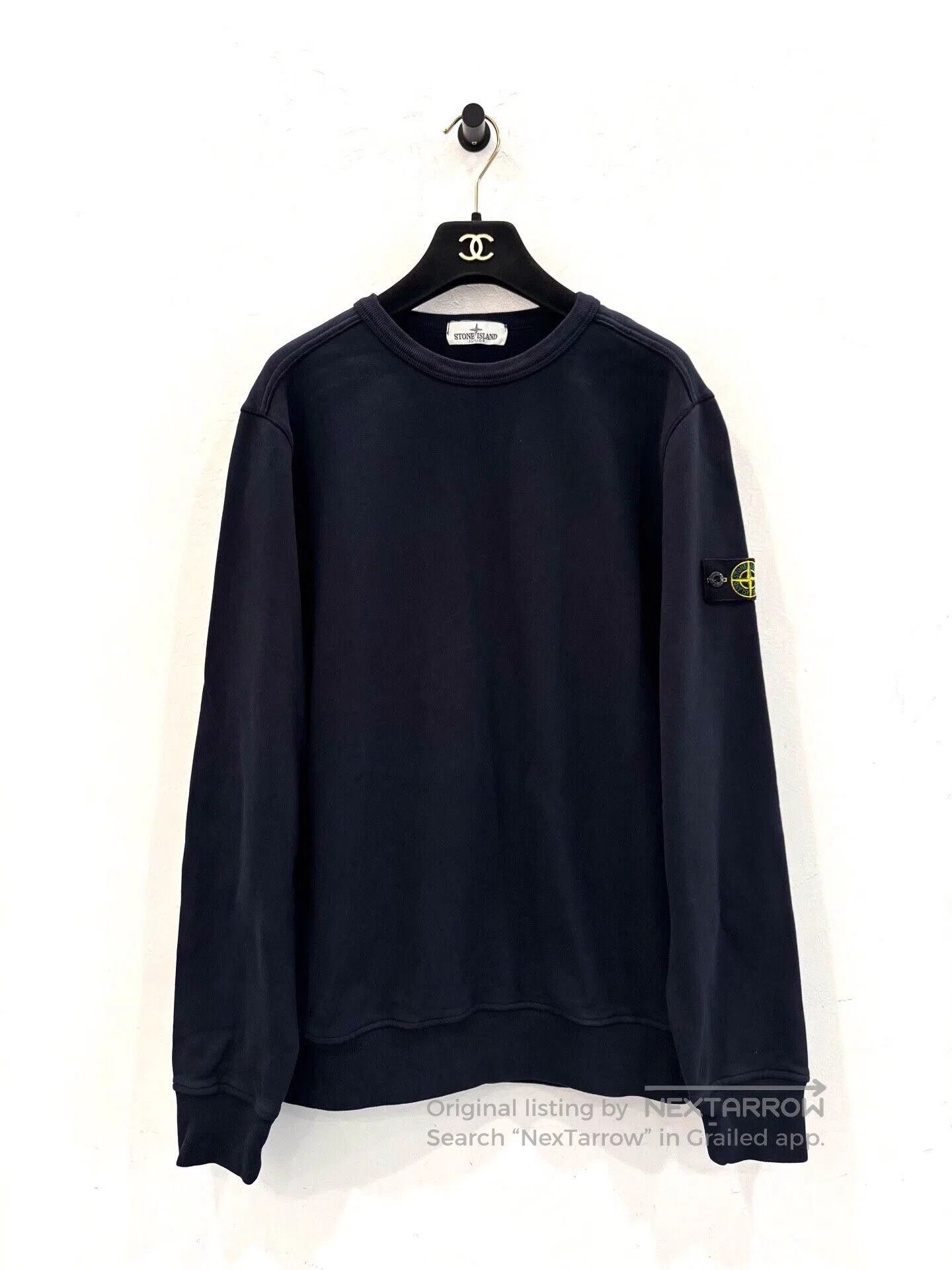 Stone Island Side Logo Long-Sleeve Sweatshirt.