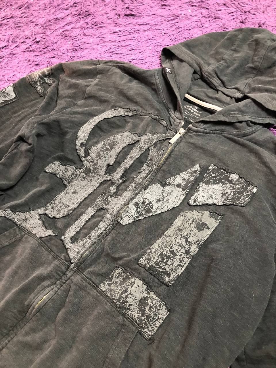 Marc Ecko × Vintage Marc Ecko Skeleton streetwear vintage zip hoodie size XL Size US XL / EU 56 / 4 - 13 Thumbnail