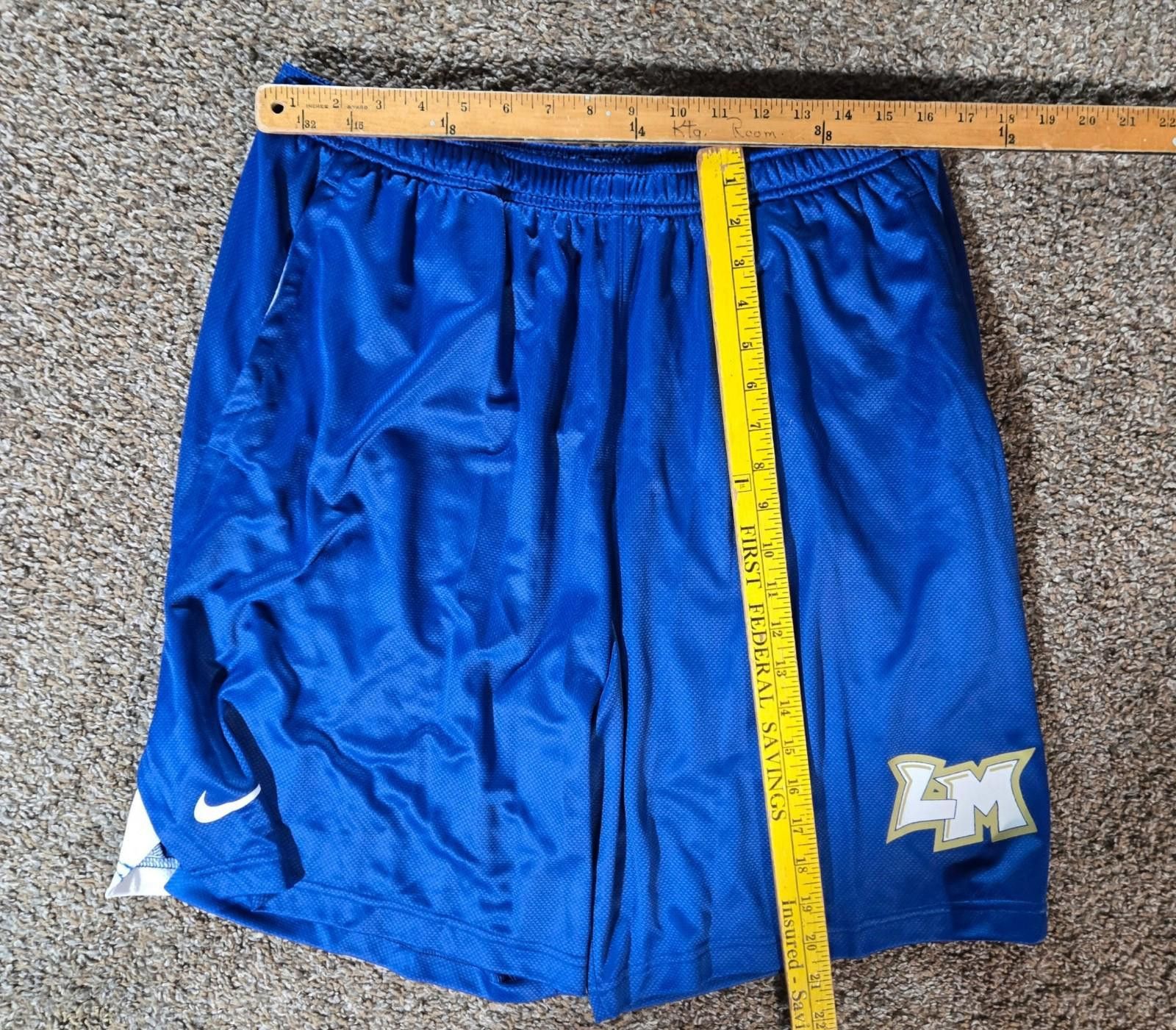 Nike Nike Dri Fit drawstring athletic shorts XL blue LAKE MILLS Size US 36 / EU 52 - 2 Thumbnail