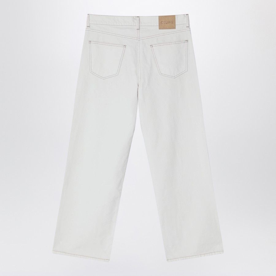 Celine o1d2blof0226 Denim Jeans in White Size US 31 - 2 Thumbnail
