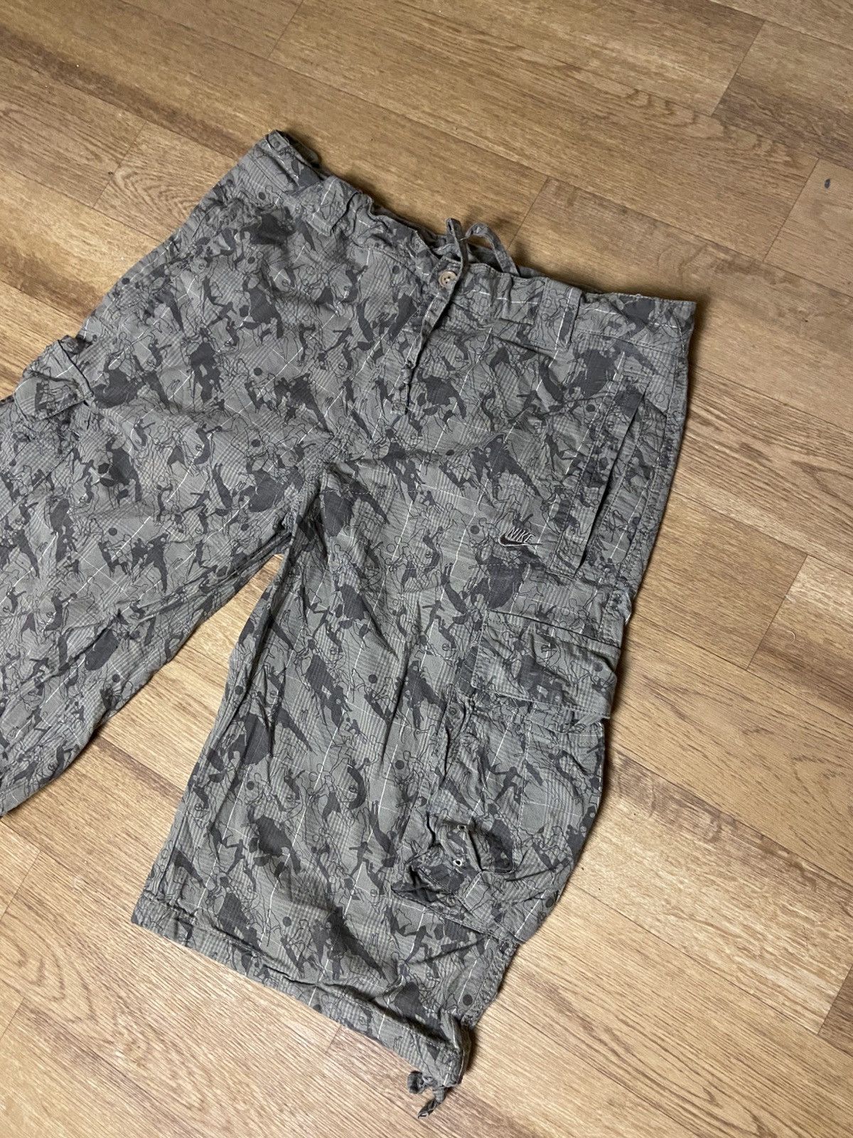 Nike × Vintage 🔥NIKE VINTAGE CARGO CAMO SHORTS Size US 32 / EU 48 - 3 Thumbnail