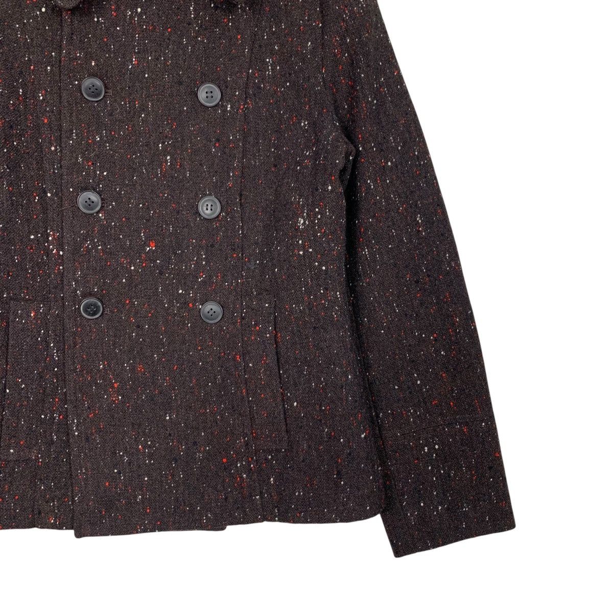Japanese Brand RELACHER Flecked Wool Double Breasted Coat #2739-C123 Size S / US 4 / IT 40 - 6 Thumbnail