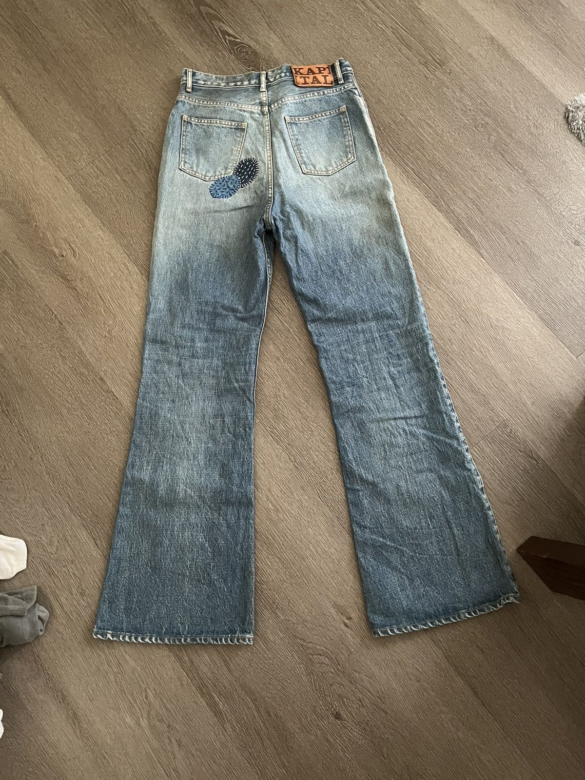 Kapital Kapital cactus embroidery flared denim Size US 29 - 2 Thumbnail