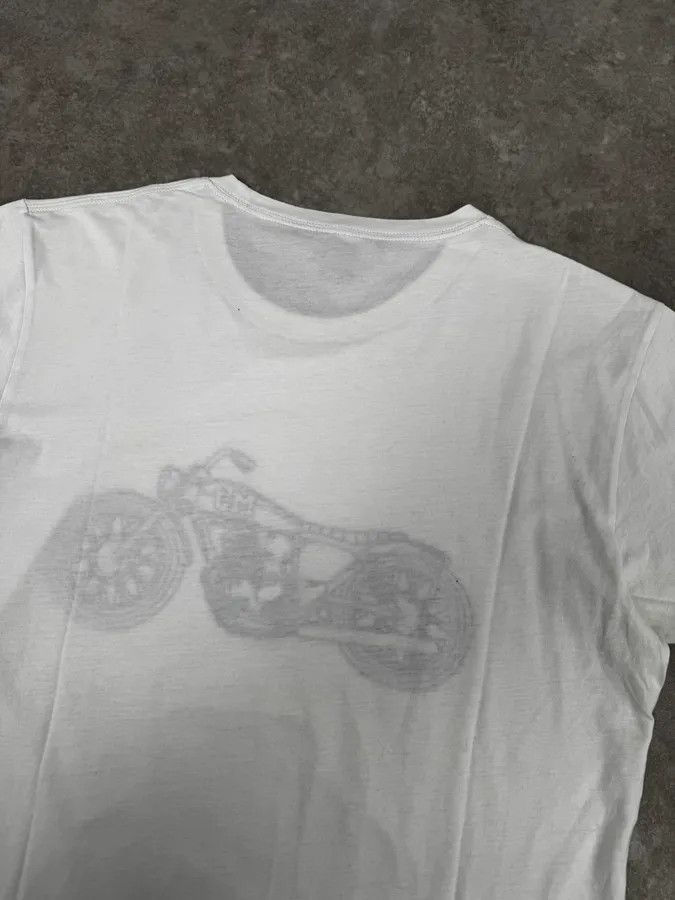 Marc Jacobs 2000s Marc Jacobs White Motorcycle T-Shirt Size S / US 4 / IT 40 - 6 Thumbnail