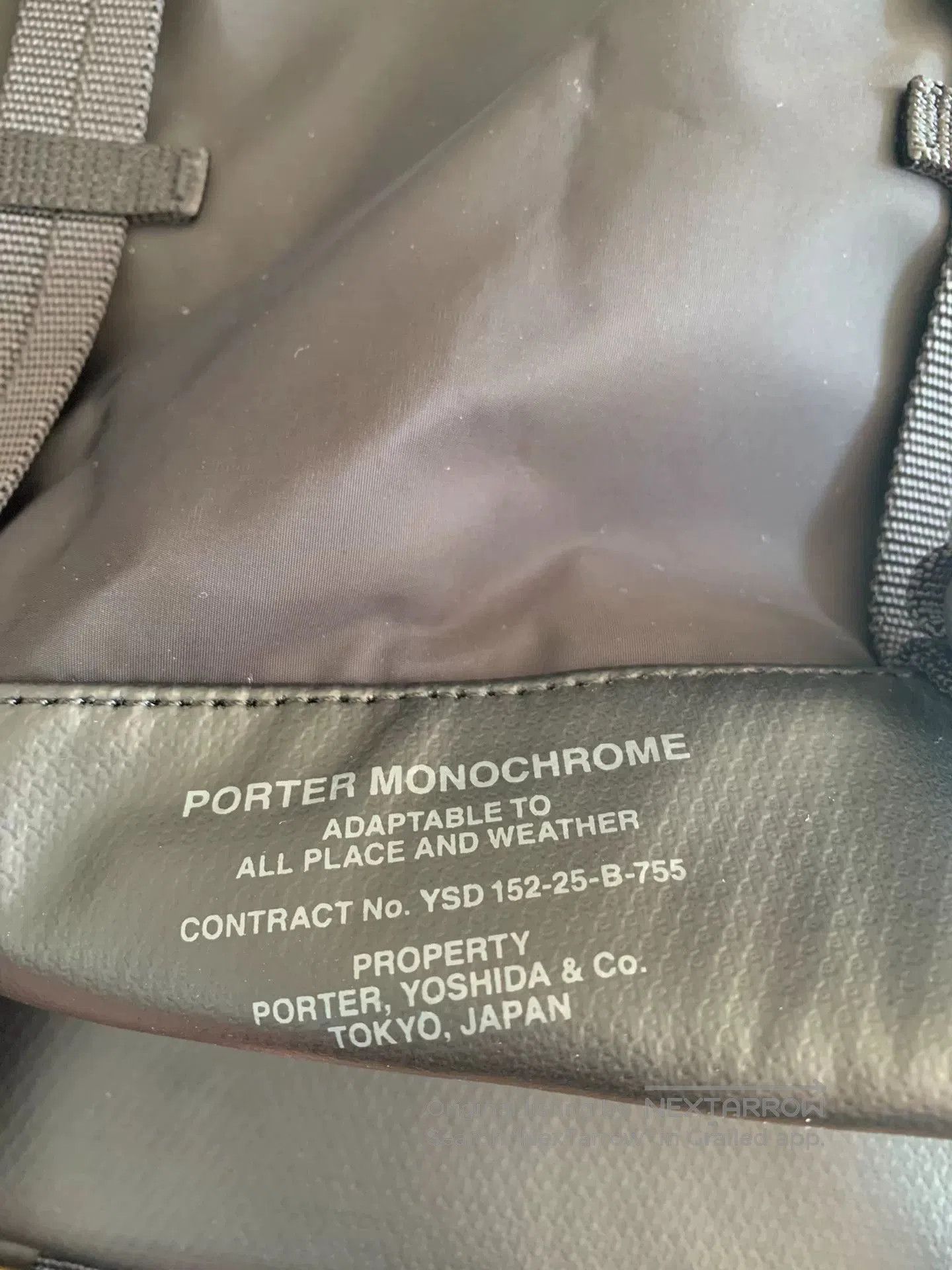 Porter PORTER MONOCHROME Waterproof Backpack. Size ONE SIZE - 3 Thumbnail