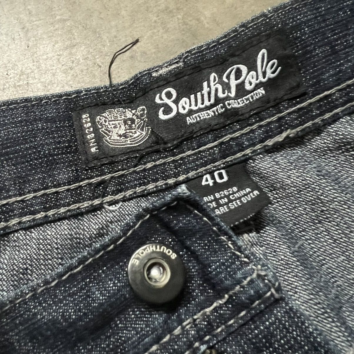 Ed Hardy × JNCO × Southpole Vintage Y2K South Pole BAGGY Carpenter Denim Jeans Size US 40 / EU 56 - 8 Thumbnail