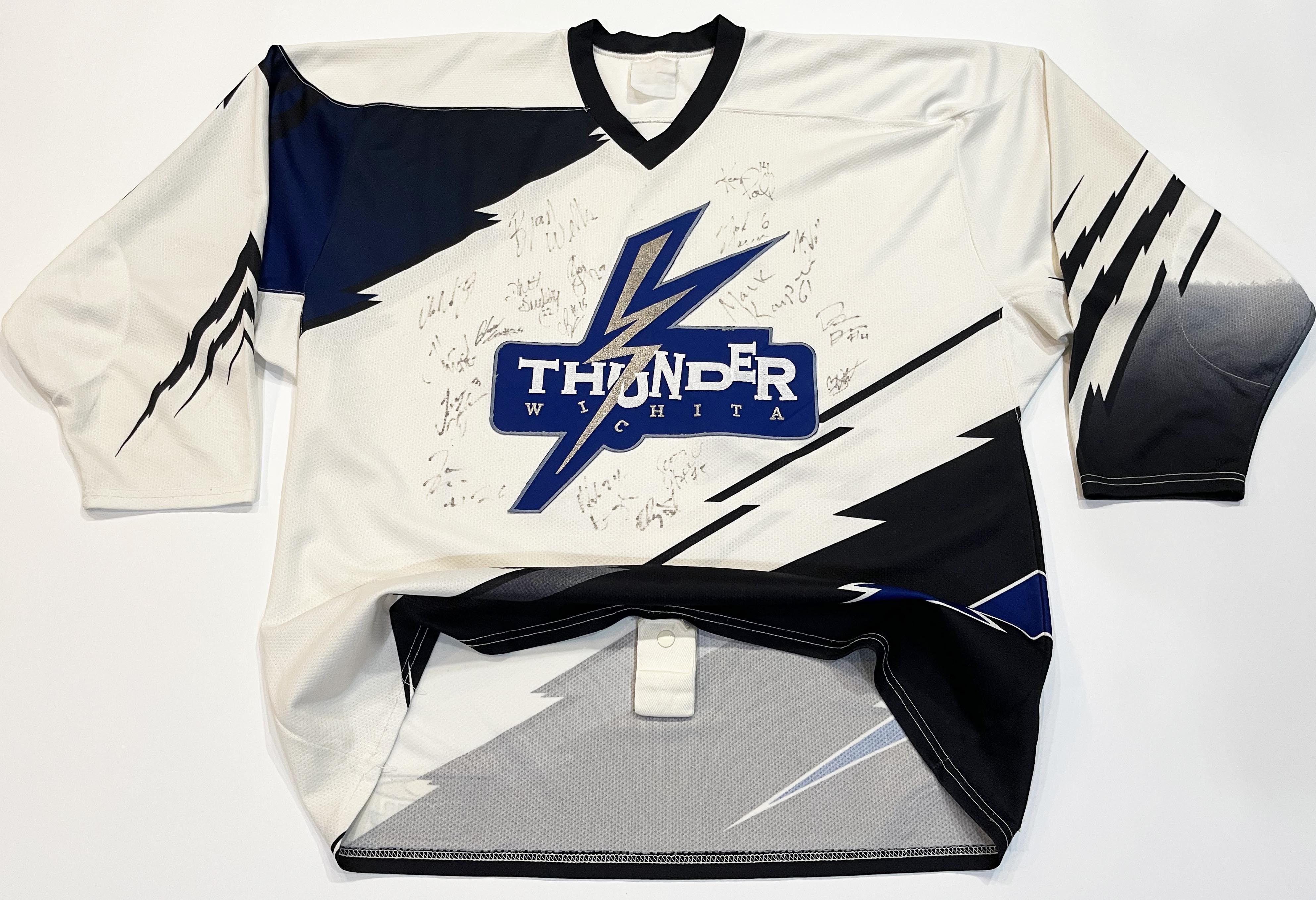 Vintage Jersey Express Authentic Wichita Thunder CHL Hockey Jersey Size US XL / EU 56 / 4 - 1 Thumbnail