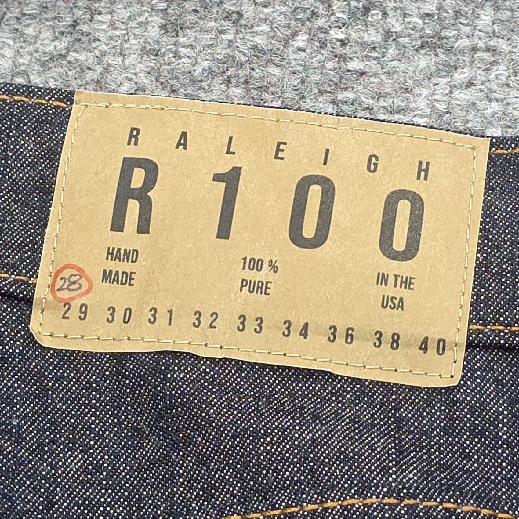 Raleigh Denim Raleigh Denim R100 Jeans Men's 28 x 32 Dark Blue USA NWOT Size US 32 / EU 48 - 6 Thumbnail