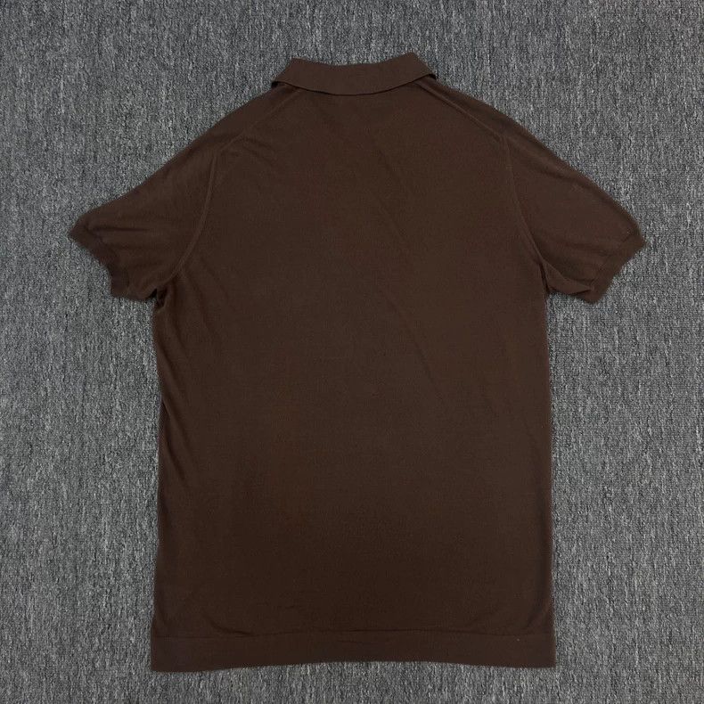 Loro Piana LORO PIANA Solid color straight leg short sleeve Polo shir Size US L / EU 52-54 / 3 - 4 Thumbnail