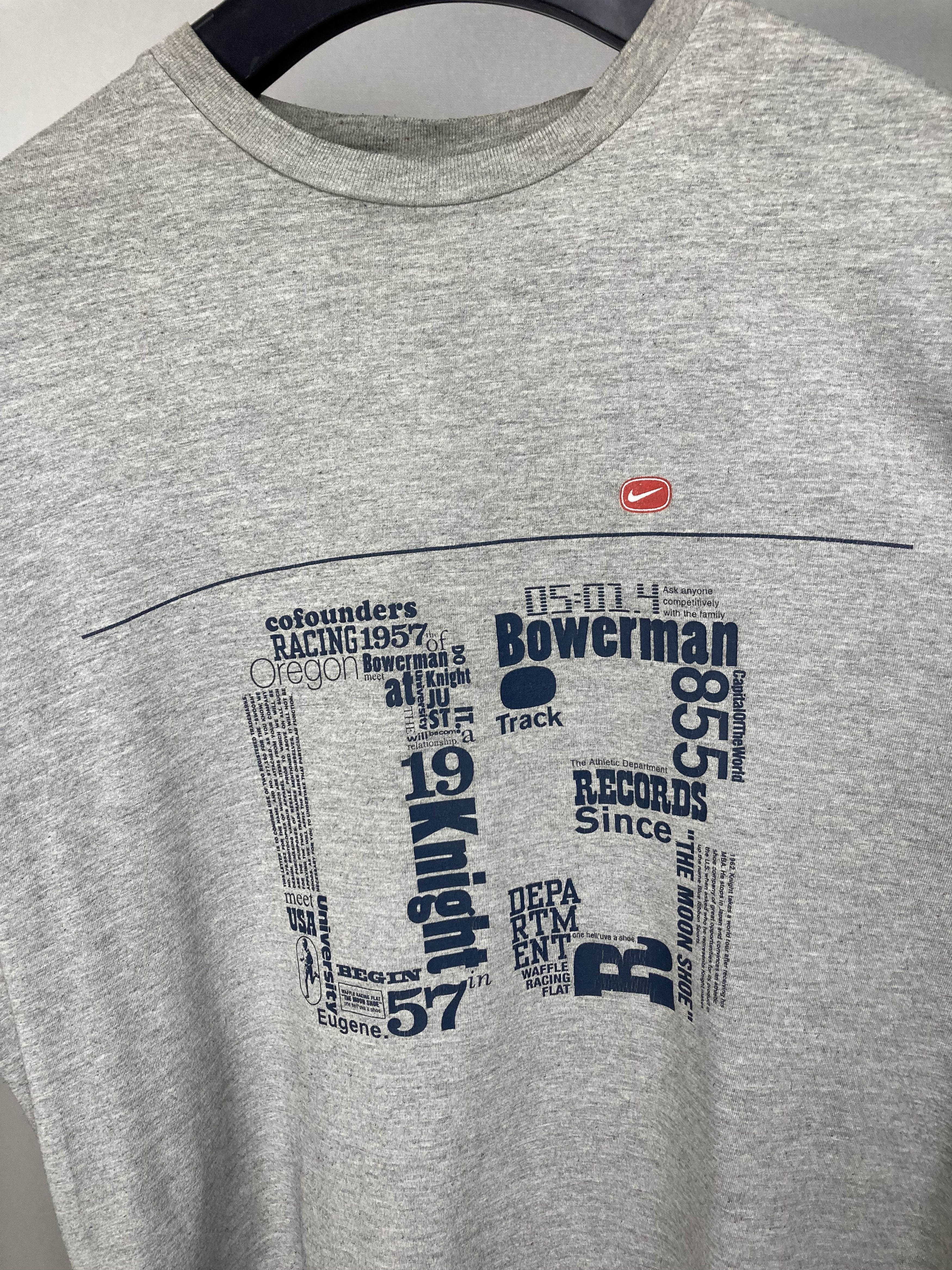 Nike Nike #03 Y2K Silver Tab Gray Crewneck Vintage T Shirt Size US L / EU 52-54 / 3 - 3 Thumbnail