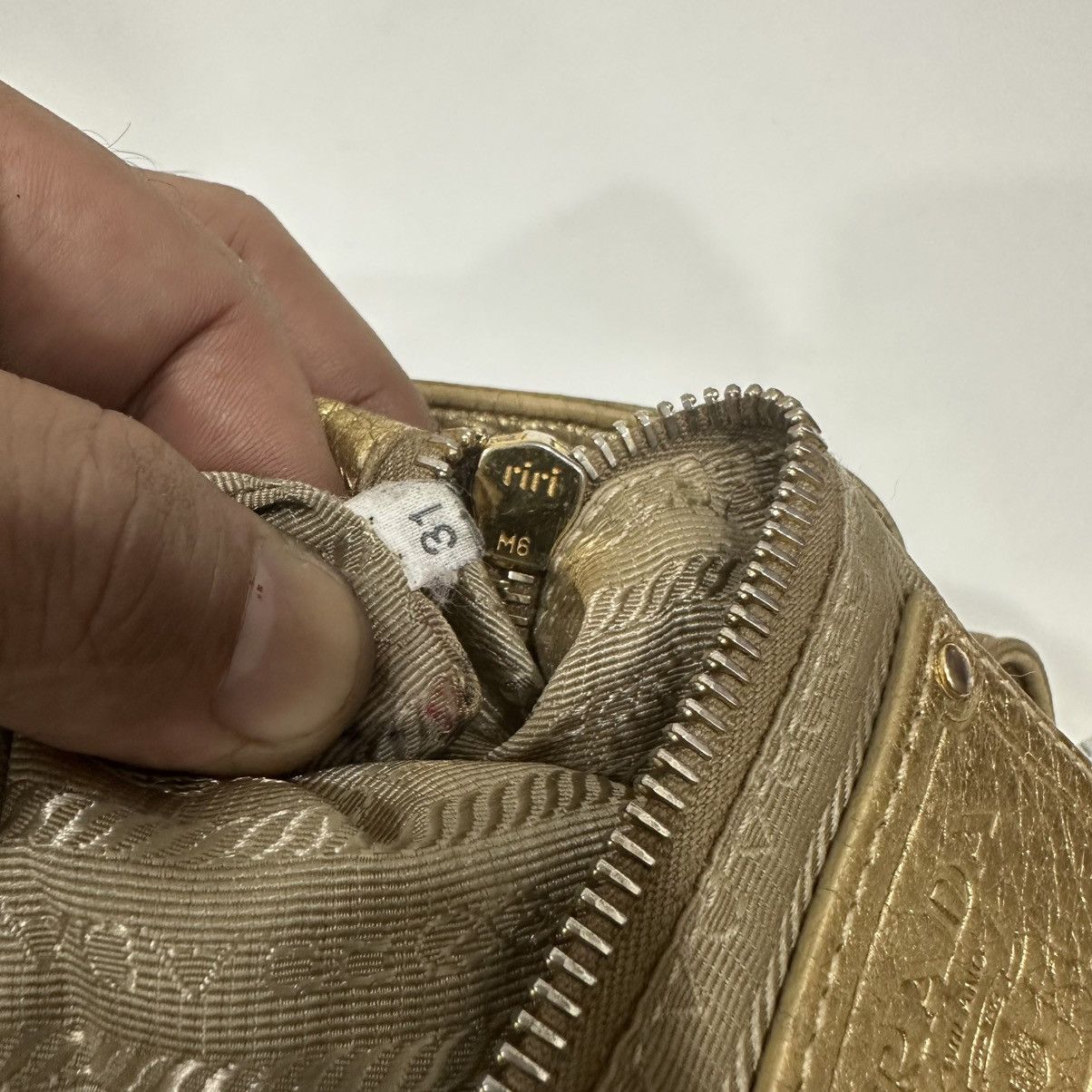 Prada PRADA JACQUARD TOTE BAG WITH A BOW ACCENT Size ONE SIZE - 22 Thumbnail