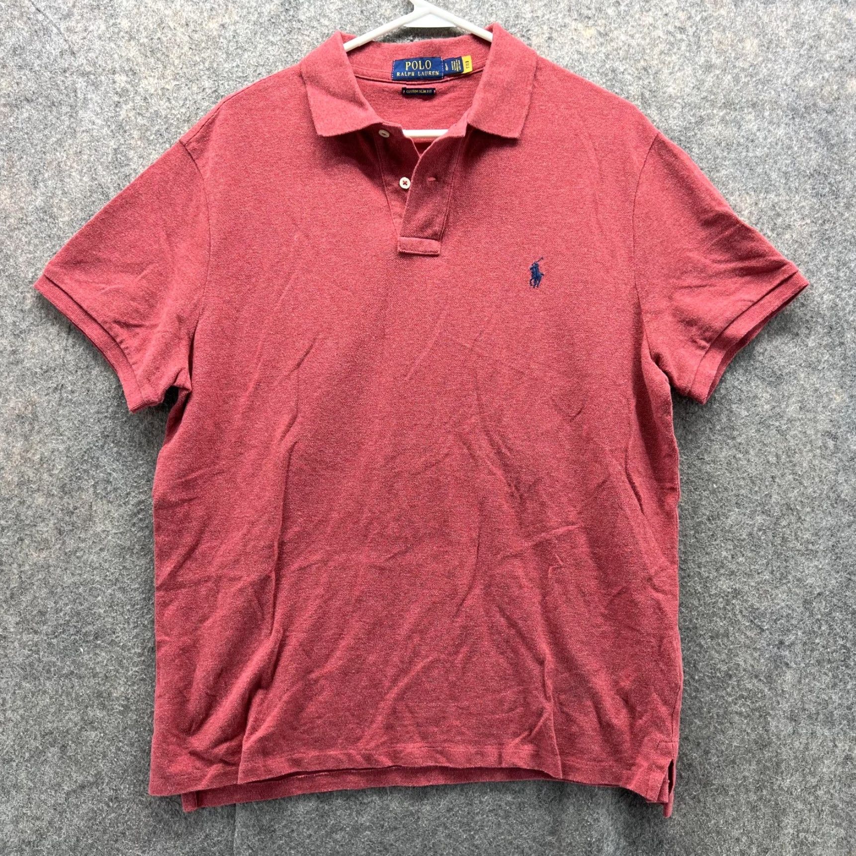 Polo Ralph Lauren Ralph Lauren Polo Shirt Men Large Pink Salmon Custom Slim Casual Preppy Pony Shirt Size US L / EU 52-54 / 3 - 2 Thumbnail