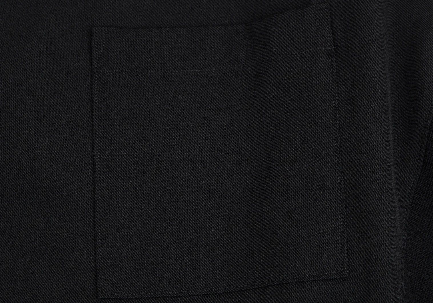 Yohji Yamamoto Yohji Yamamoto Ribbed Cuff Knit Wool Shirt Size US M / EU 48-50 / 2 - 6 Thumbnail