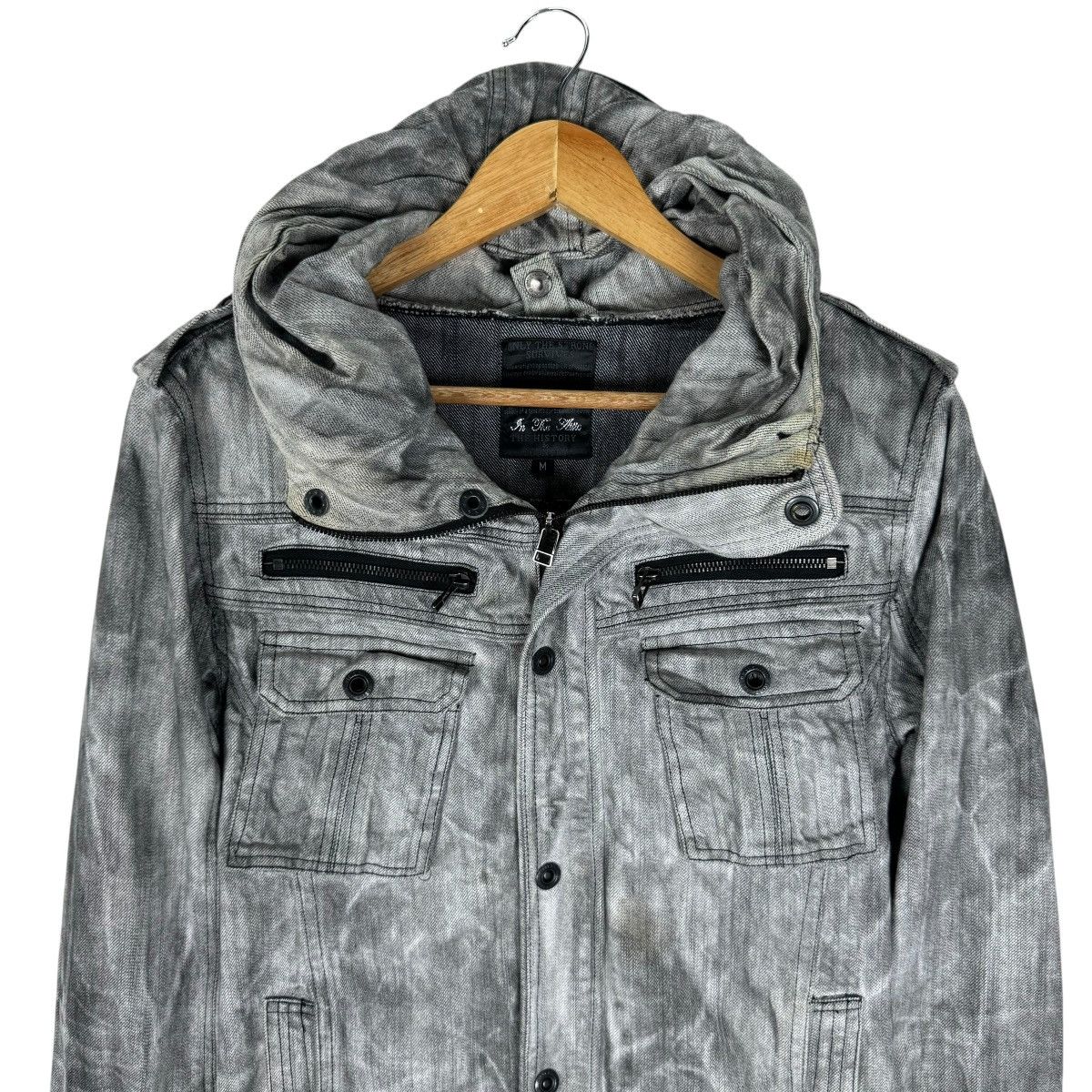 If Six Was Nine × In The Attic × Le Grande Bleu (L.G.B.) ☀️IN THE ATTIC HOODIE DENIM ZIPPER JACKET Size US M / EU 48-50 / 2 - 2 Thumbnail