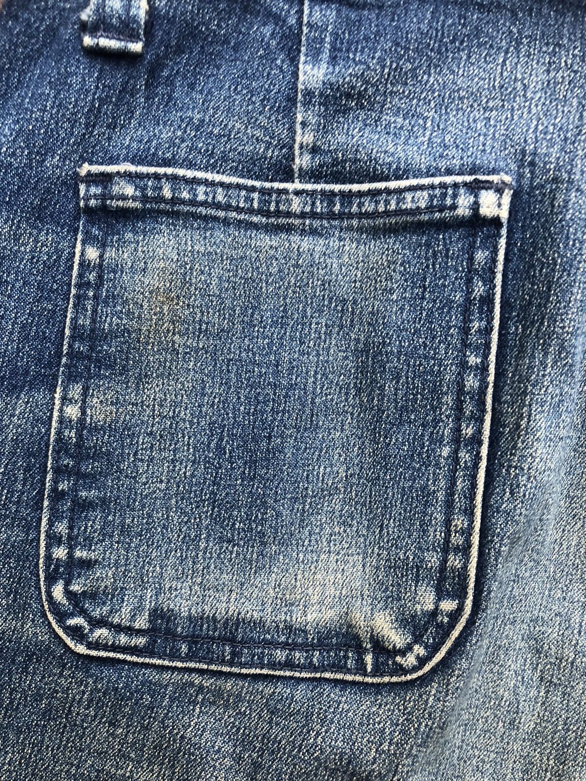 If Six Was Nine Vintage Japanese 80s Big John Bush Flared Jeans Size US 33 - 18 Thumbnail