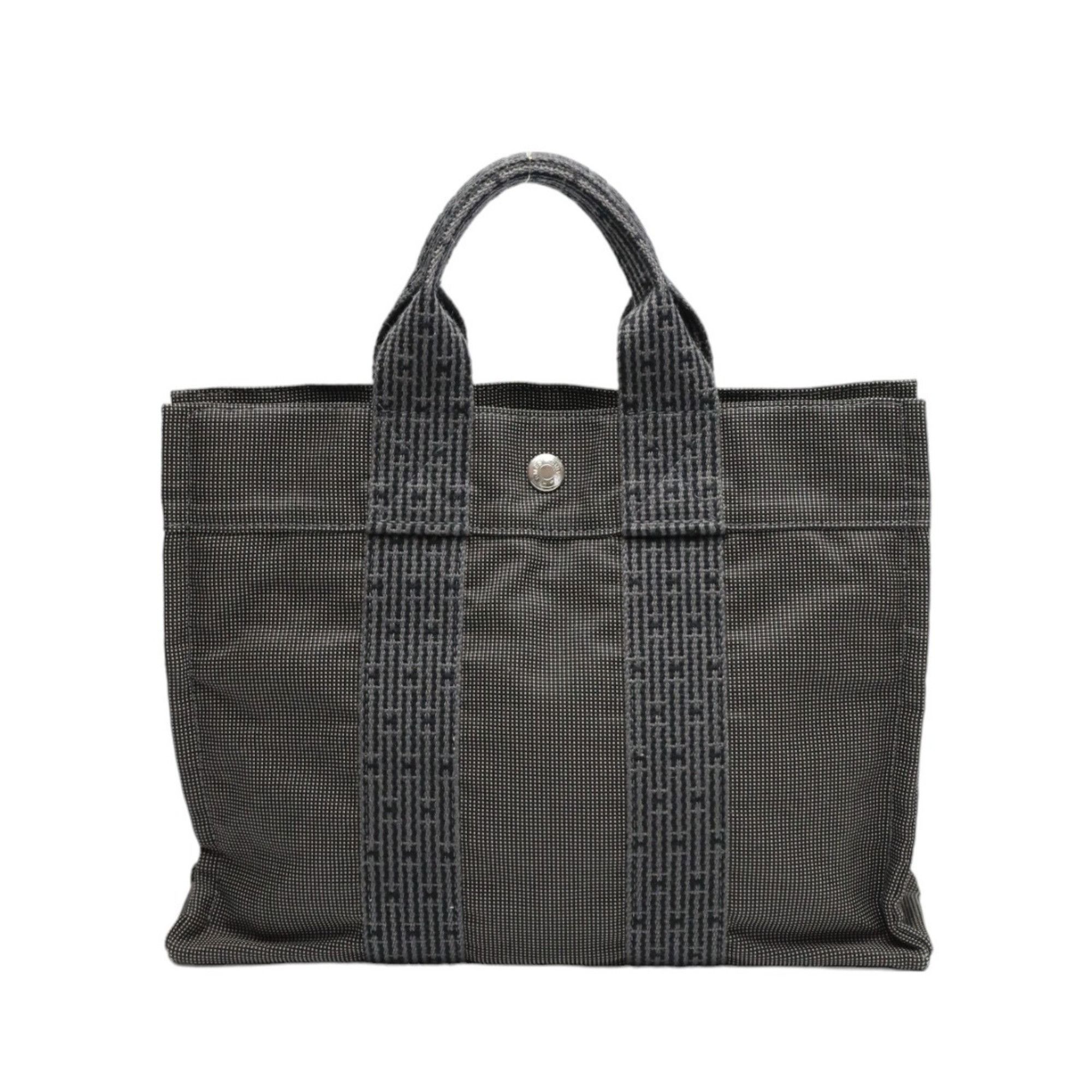 Hermes HERMES Handbag Air Line Canvas Grey Size ONE SIZE - 1 Thumbnail