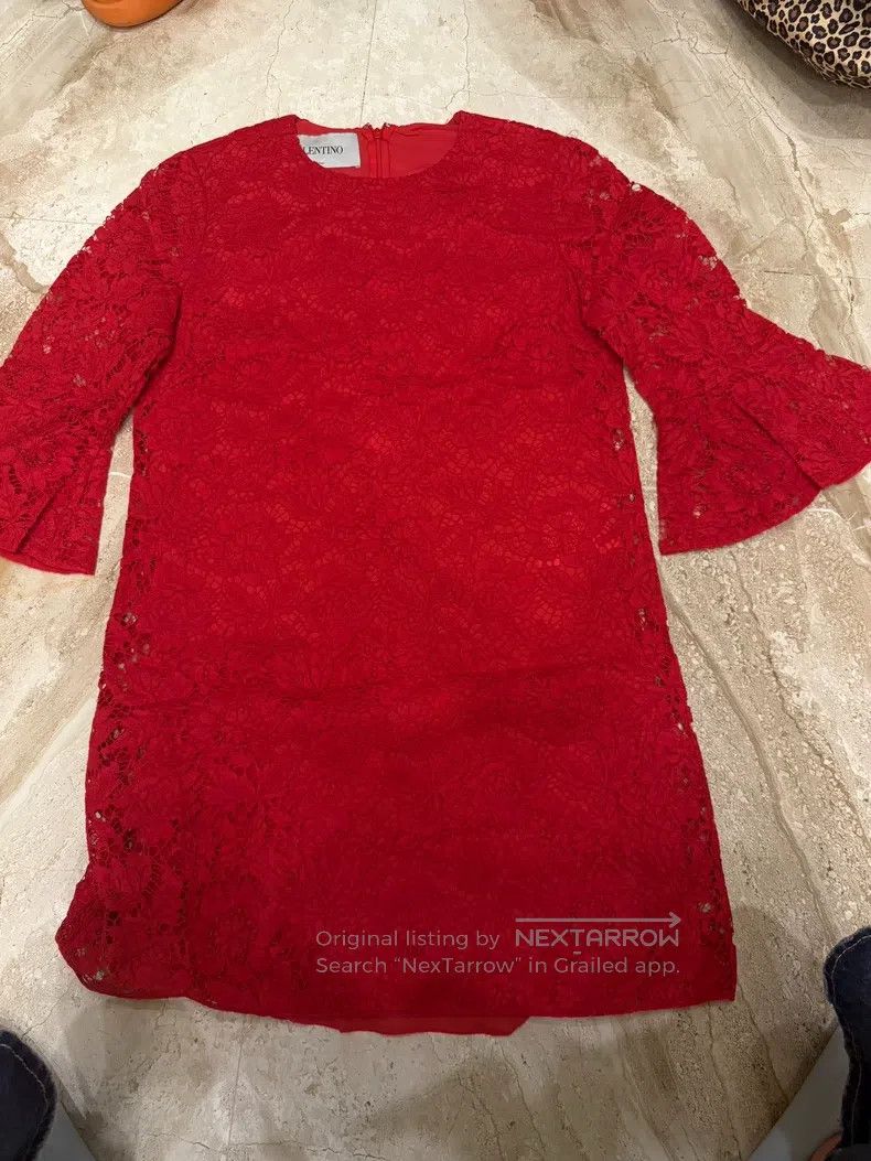 Valentino Valentino Red lace dress | Grailed