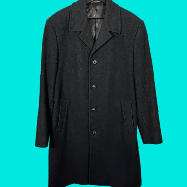 Michael Kors Michael Kors Coat Mens 42L Wool Blend Overcoat Gray Long Solid Coat Mens 42 Size US XS / EU 42 / 0 - 1 Thumbnail